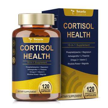 Totaria Cortisol Supplement with Ashwagandha,Magnesium,Rhodiola Rosea,L Theanine,Hormone Balance for Women 120 Vegan Capsules (Pack of 1) Totaria Au supplements