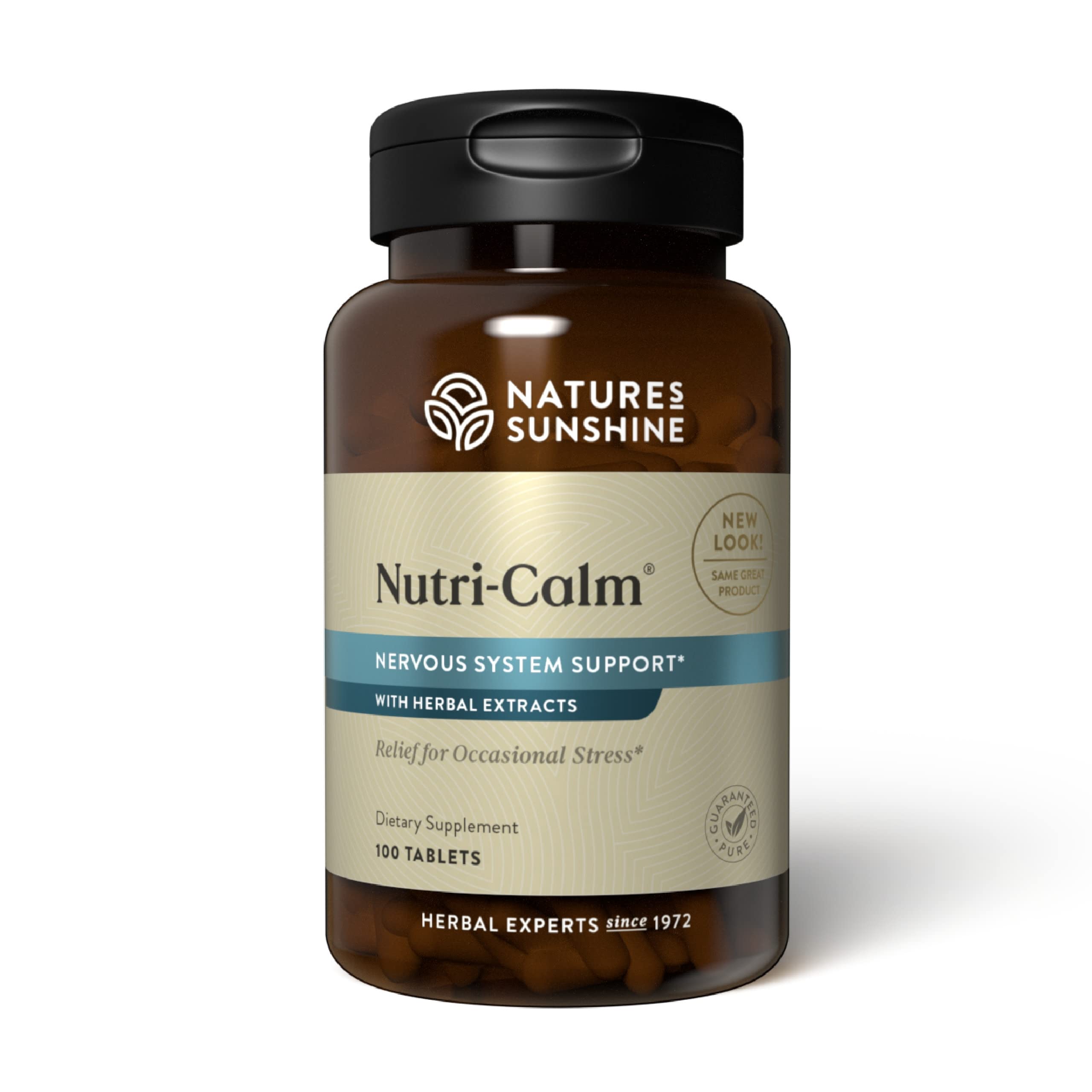 Nature's Sunshine Nutri-Calm- Herbal Stress Relief Supplement for Natural Relief, Mood Support and Boost, Nervous System Support - 100 Count Nature's Sunshine Au supplements