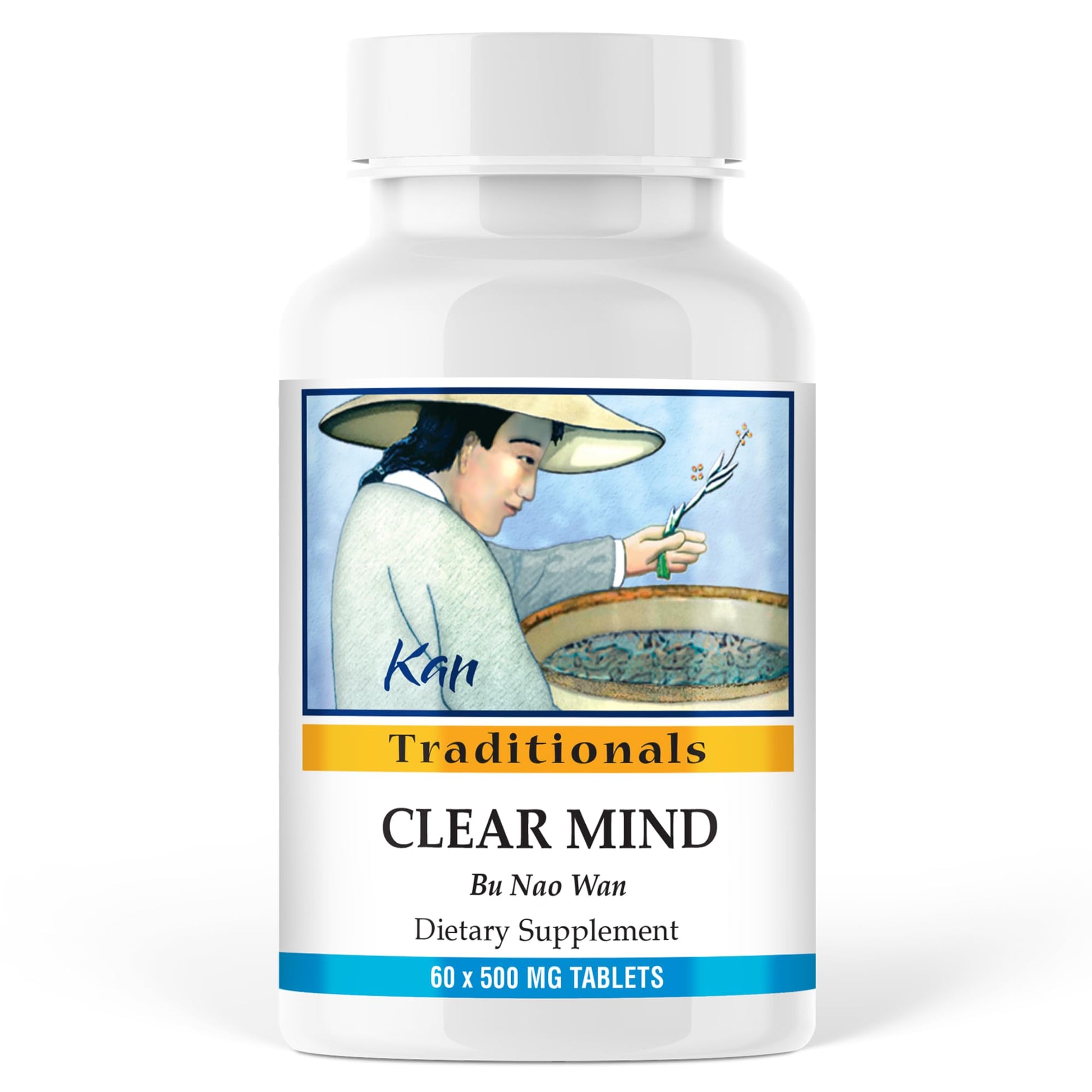 Kan Herbs Company Clear Mind Formula – Traditional Chinese Herbal Blend for Cognitive Clarity and Spirit Support, Nourishes Heart Yin and Blood, Calms Shen, Herbal Supplement, 60 Tablets Kan Herbs Au supplements