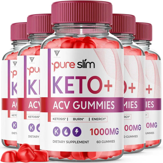 (5 Pack) Pure Slim Keto ACV Gummies, Pure Slim Keto ACV Gummies Advanced Weight Loss FyvusAU supplements