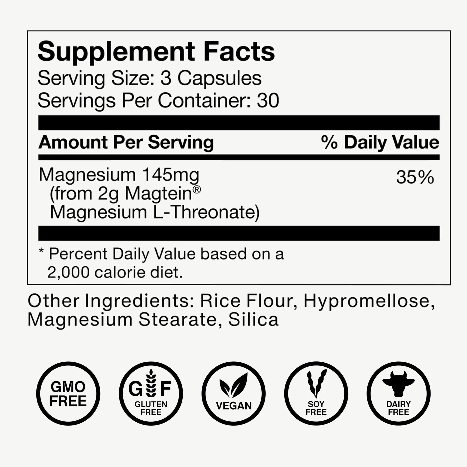 Momentous Magtein Magnesium L-Threonate - Brain & Rest Support Supplement - Boosts Cognitive Function & Sleep Quality - NSF Certified for Sport -145 mg - 30 Servings Momentous Au supplements
