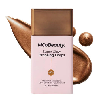 MCoBeauty - Super Glow Bronzing Drops - Effortless Face Tan with Shimmer Formula - Face Care, Bronze Drops - Contains Hyaluronic Acid, White Tea Extract, Cocoa Extract and More MCoBeauty Au supplements