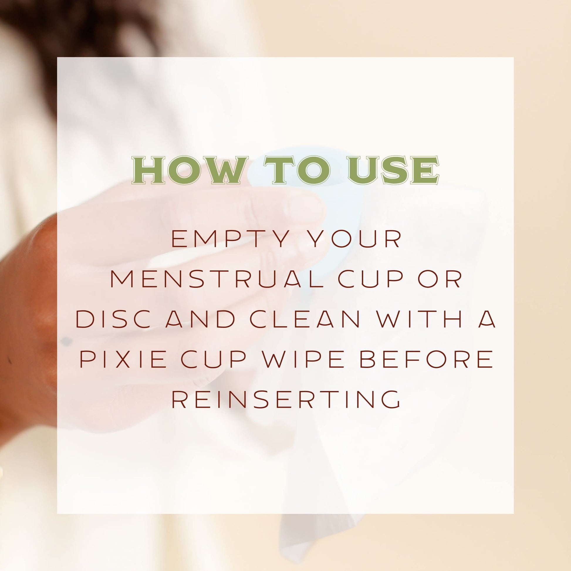 Menstrual Cup Wipes - On The Go Public Bathroom Feminine Wipes - Safe On Period Cups & Menstrual discs Pixie Cup Au supplements