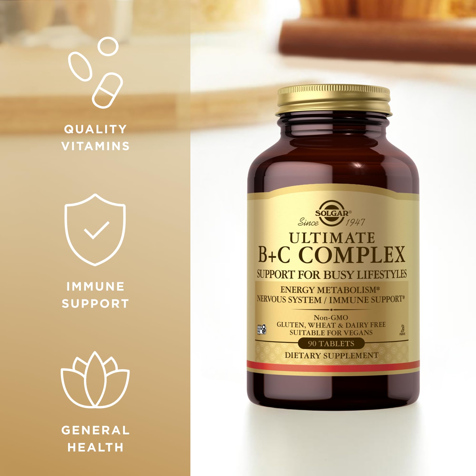 Solgar Ultimate B+C Complex Stress Formula 90 Tablets (Pack of 2) Solgar Au supplements