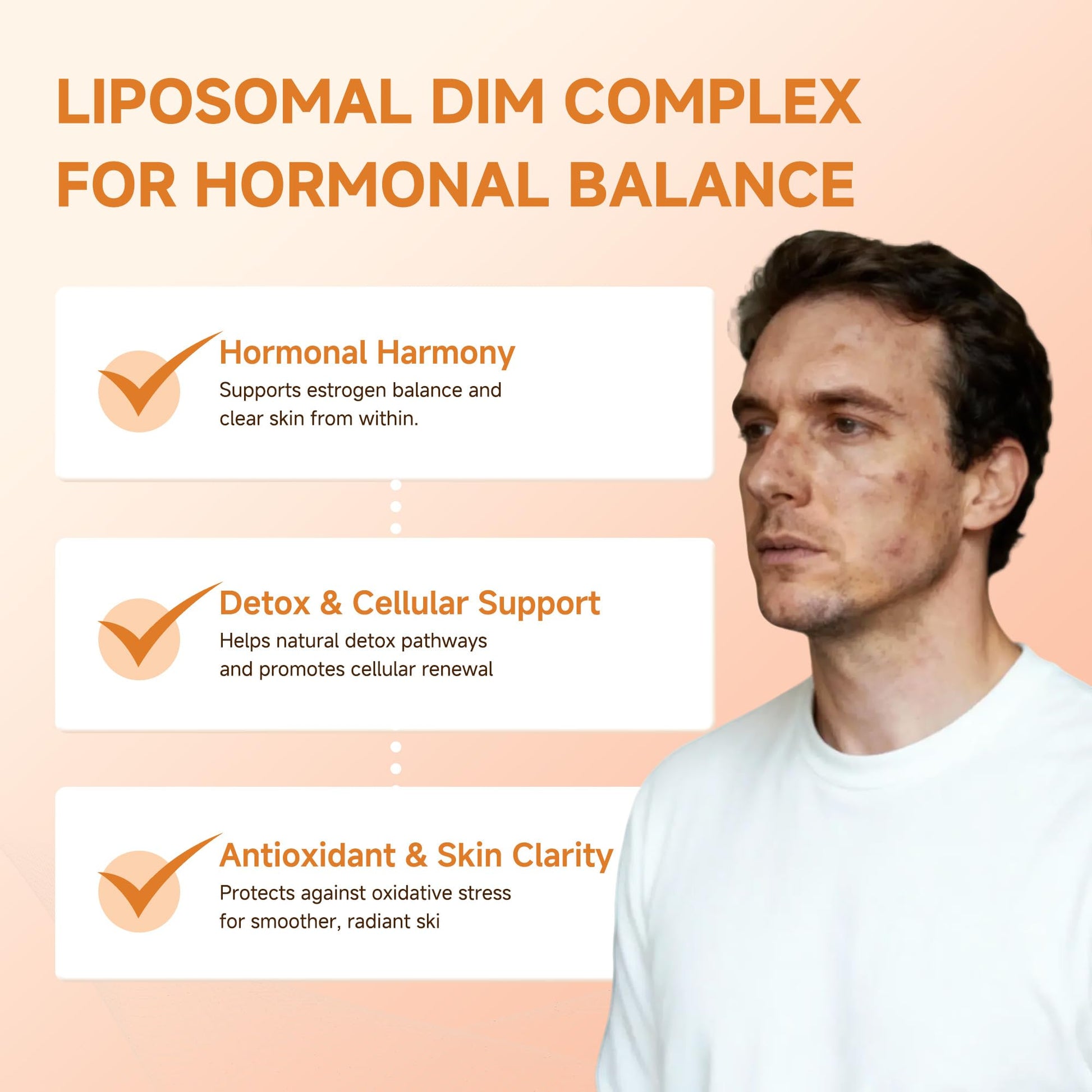 DIM Supplement 400 mg | Advanced Liposomal Multi-Action Complex for Estrogen Balance in Women & Men | Supports Hormonal Acne, Healthy Estrogen Metabolism & Clear Skin | Third-Party Tested Dismok Au supplements