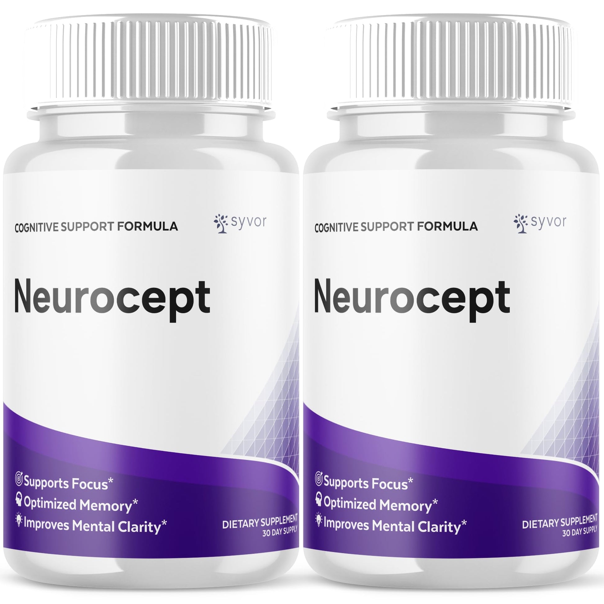(2 Pack) Neurocept Capsules, Official Neurocept Brain Supplement Pills with All Natural Ingredients, Advanced Formula Support Pills with Max Strength Premium Vitamins for Women & Men (120 Capsules) Syvor Au supplements