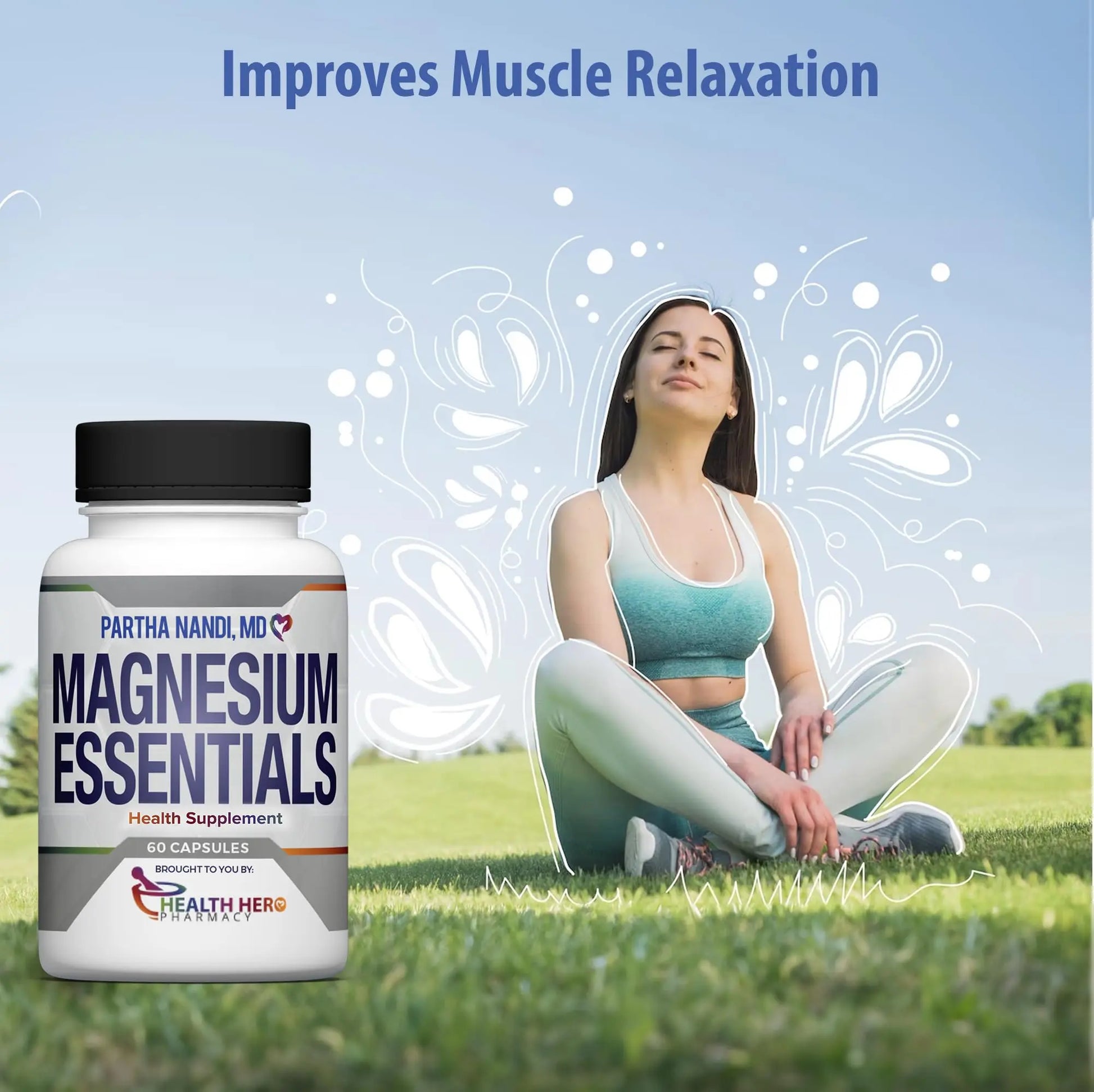 Triple Magnesium Citrate, Malate & Glycinate Complex Supplement – Supports Sleep, Stress, Muscle, Nerve & Heart Health – Advanced High-Absorption Formula – 235mg – 60 Capsules Partha Nandi, MD Au supplements