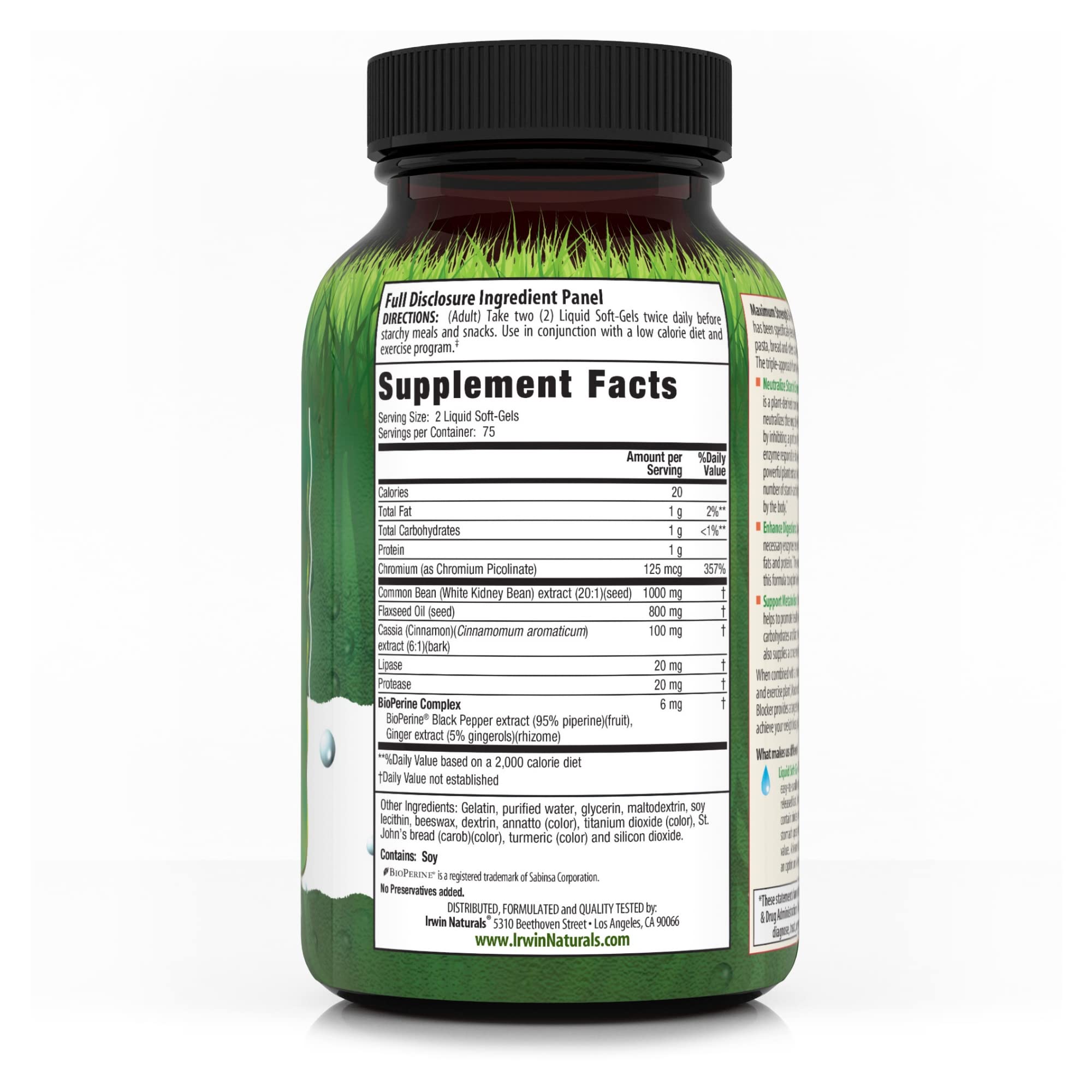 Irwin Naturals Maximum Strength 3-in-1 Carb Blocker - Neutralize Carbohydrates Irwin Naturals Au supplements
