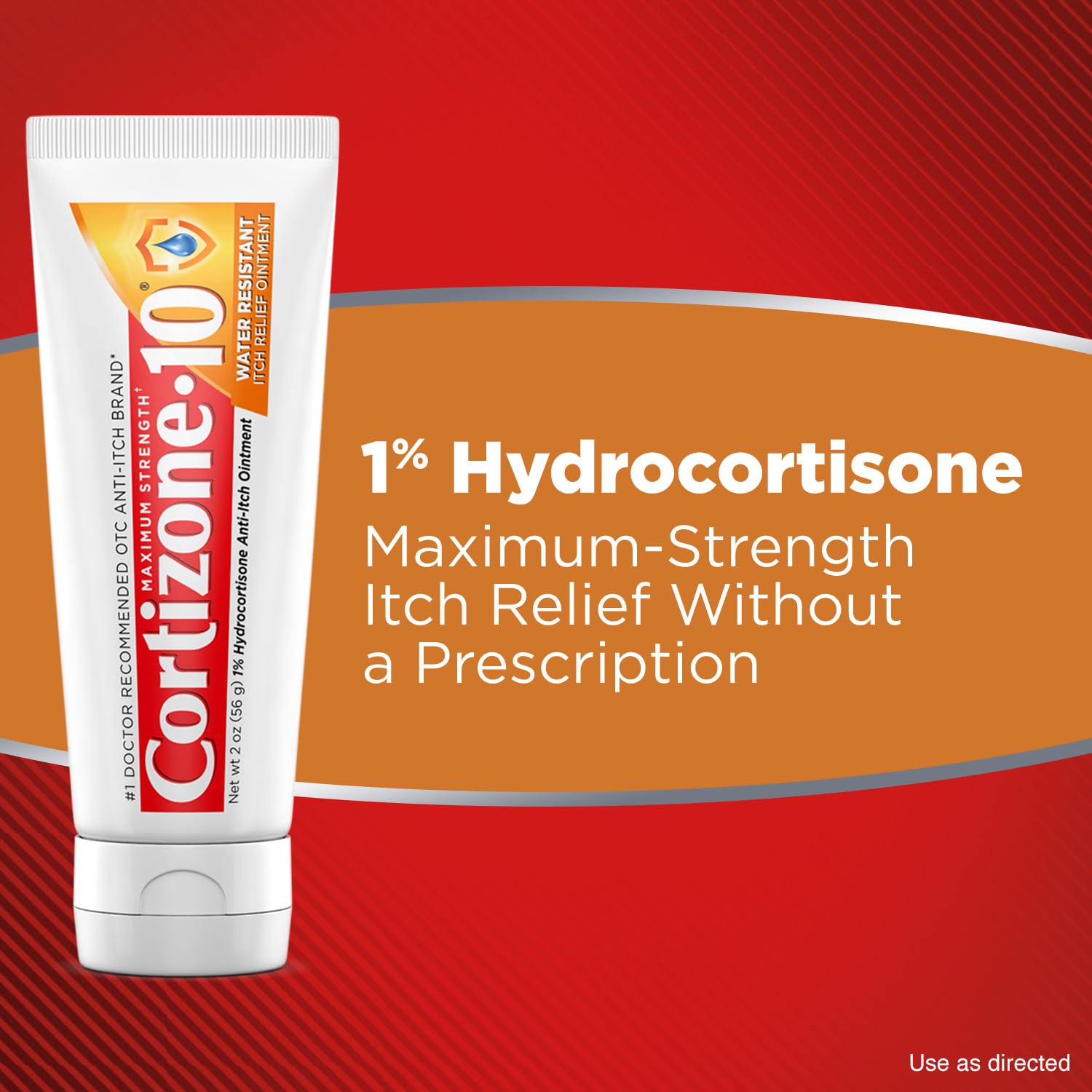Cortizone-10 Maximum Strength Water Resistant Itch Relief Ointment, 1% Hydrocortisone, Fast-Acting, Anti-Itch Cream for Bug Bites, Rash, Eczema, Psoriasis, Poison Ivy, Oak, Sumac & More, 2 oz Cortizone 10 Au supplements