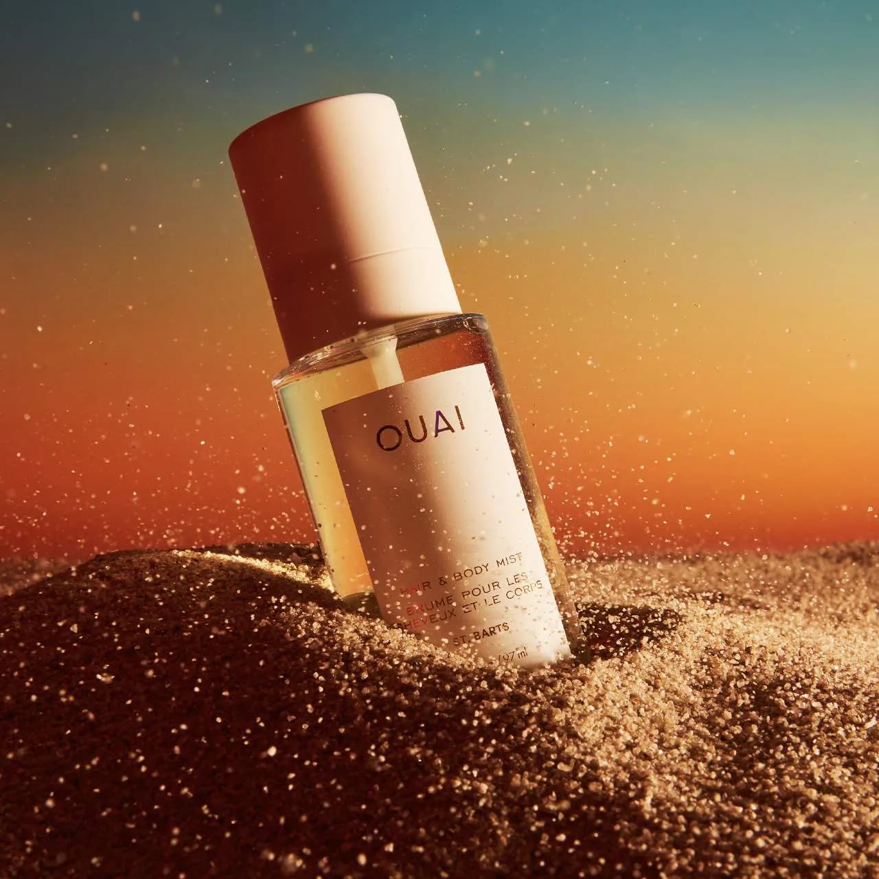 OUAI St. Barts Hair and Body Mist - Tropical-Scented Hair Perfume and Body Spray - Notes of Dragonfruit, Orange Blossom, Tuberose & Musk (3.3 Fl Oz) OUAI Au supplements