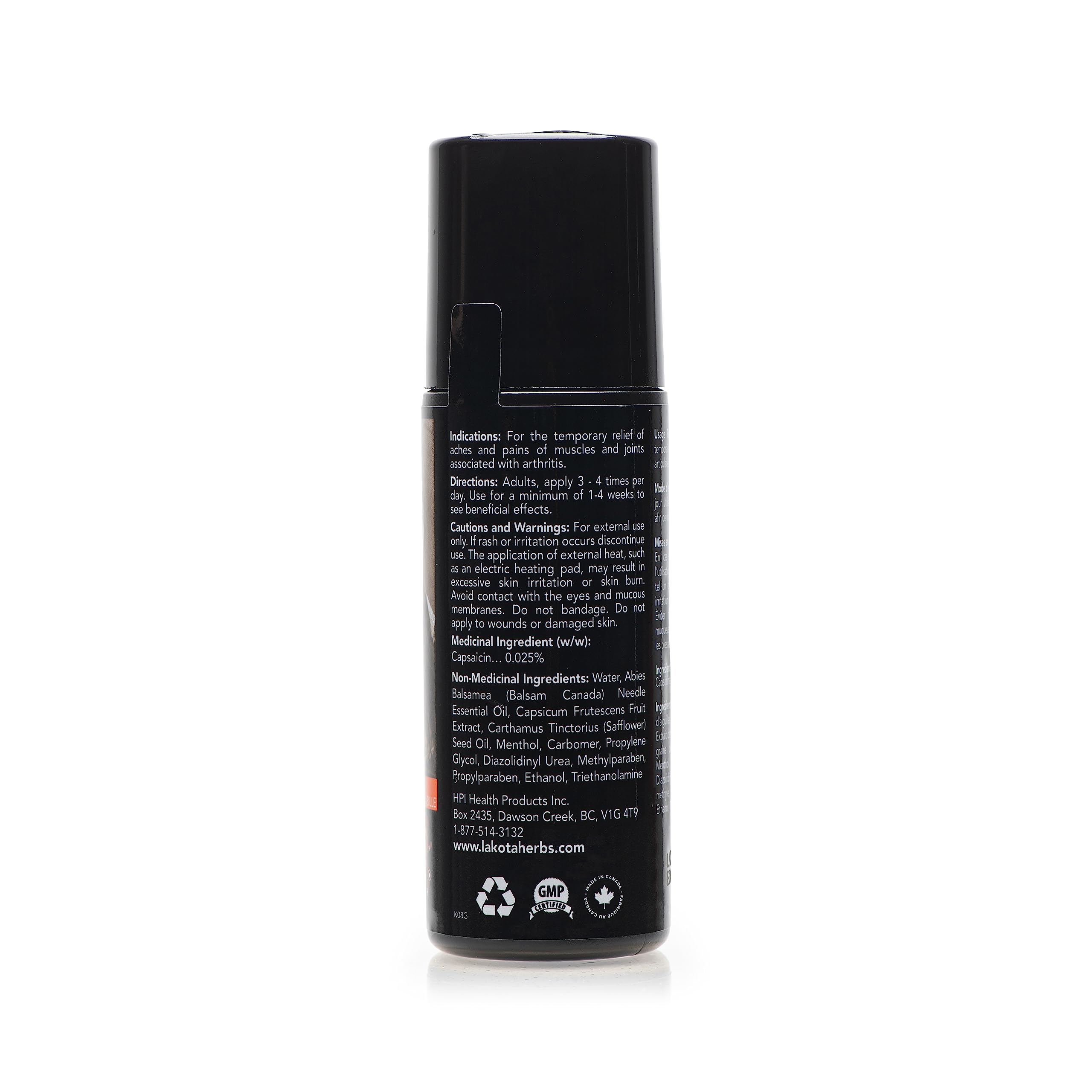 Lakota Arthritis Topical Pain Reliever - 88ml / 3 fl oz Roll-On Lakota Au supplements