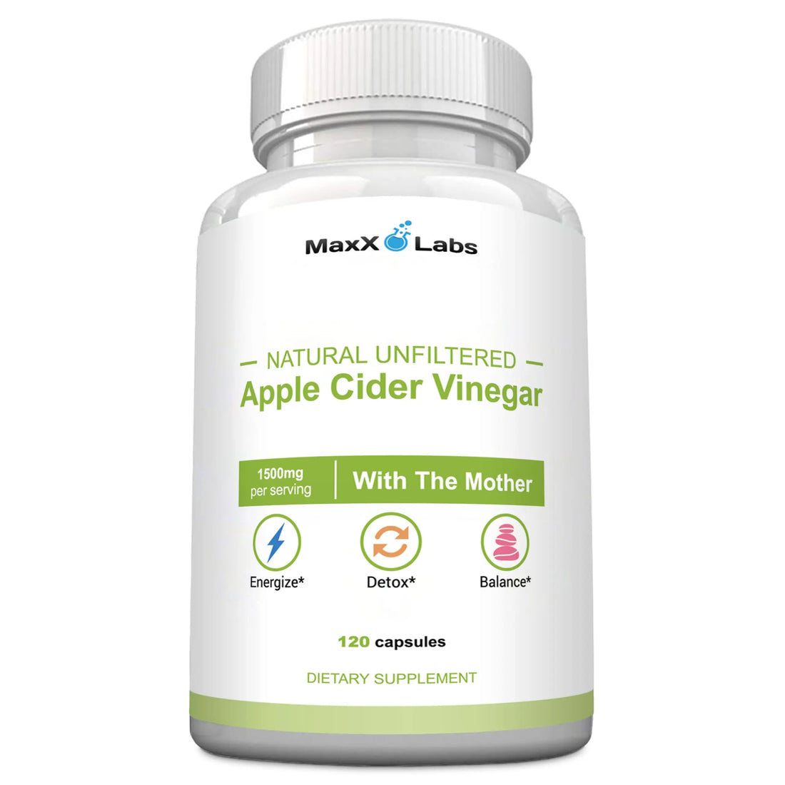 Apple Cider Vinegar Capsules with The Mother - Healthy Keto Diet Supplements MaxX Labs uk supplements