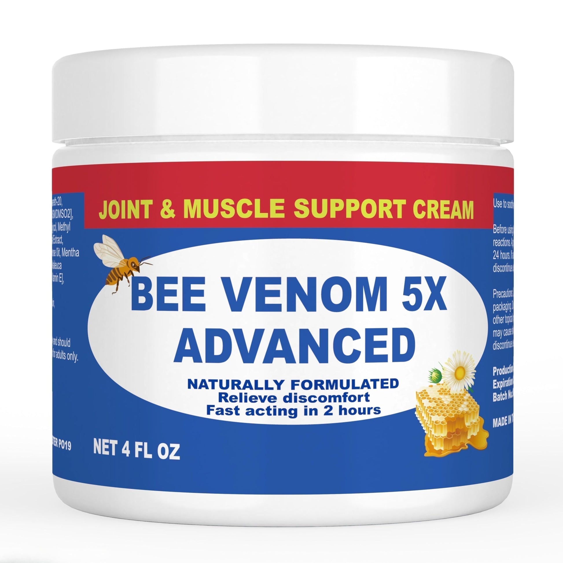 JOYFULART Zealand Bee Venom Serum Gel, Professional for Joint, Muscle, Bone Cream, 24h Fast Release, Soothing Powerful for Back, Neck, Hand, Foot, Knee, Muscle, Shoulder, Hip, Nerve JOYFULART Au supplements