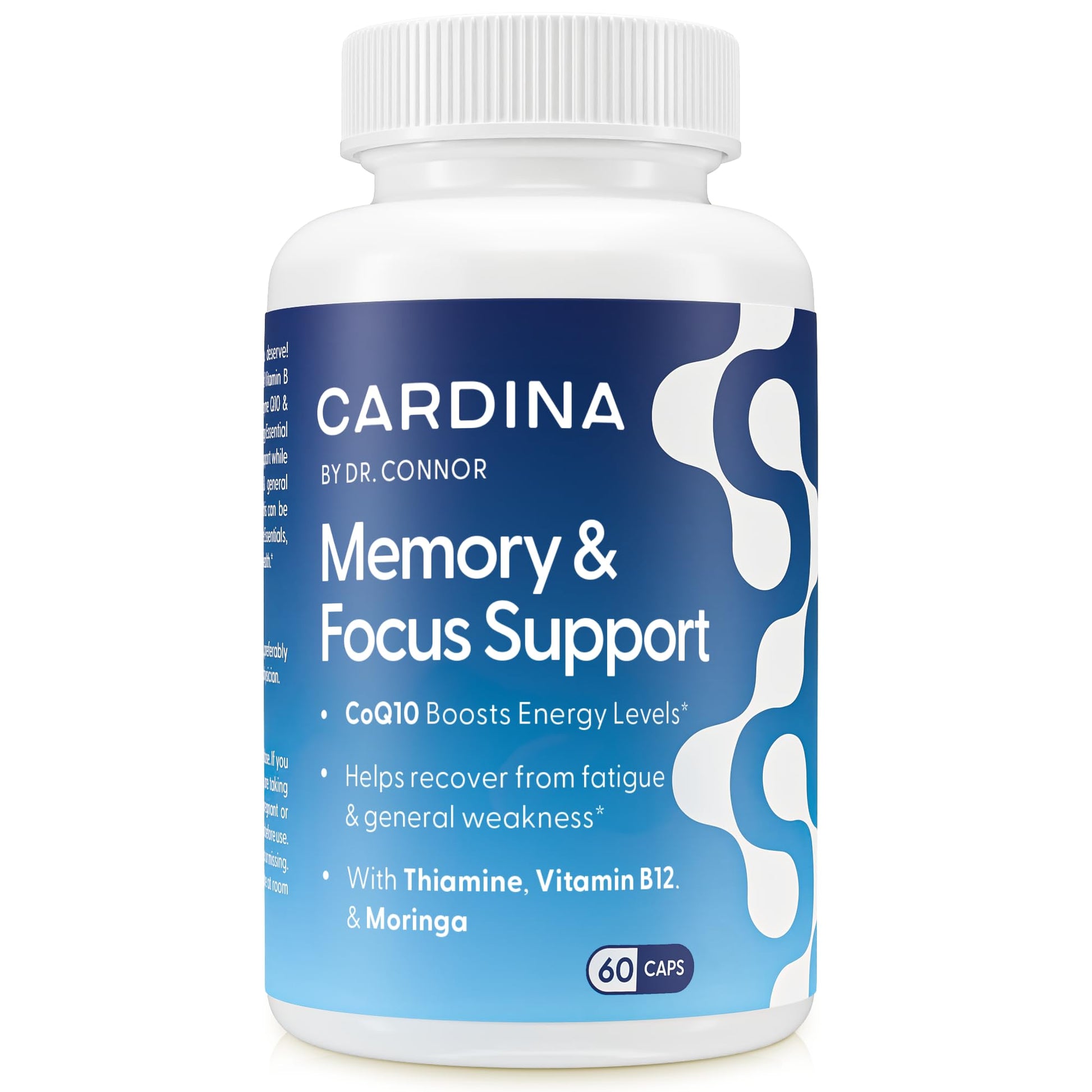CARDINA B12 Vitamins for Women and Men - Brain Supplements for Memory and Focus with Thiamine B1 Supplement and COQ10 - Brain Memory Support - Non-GMO and Vegan B12 Supplement, 60 Ct CARDINA Au supplements