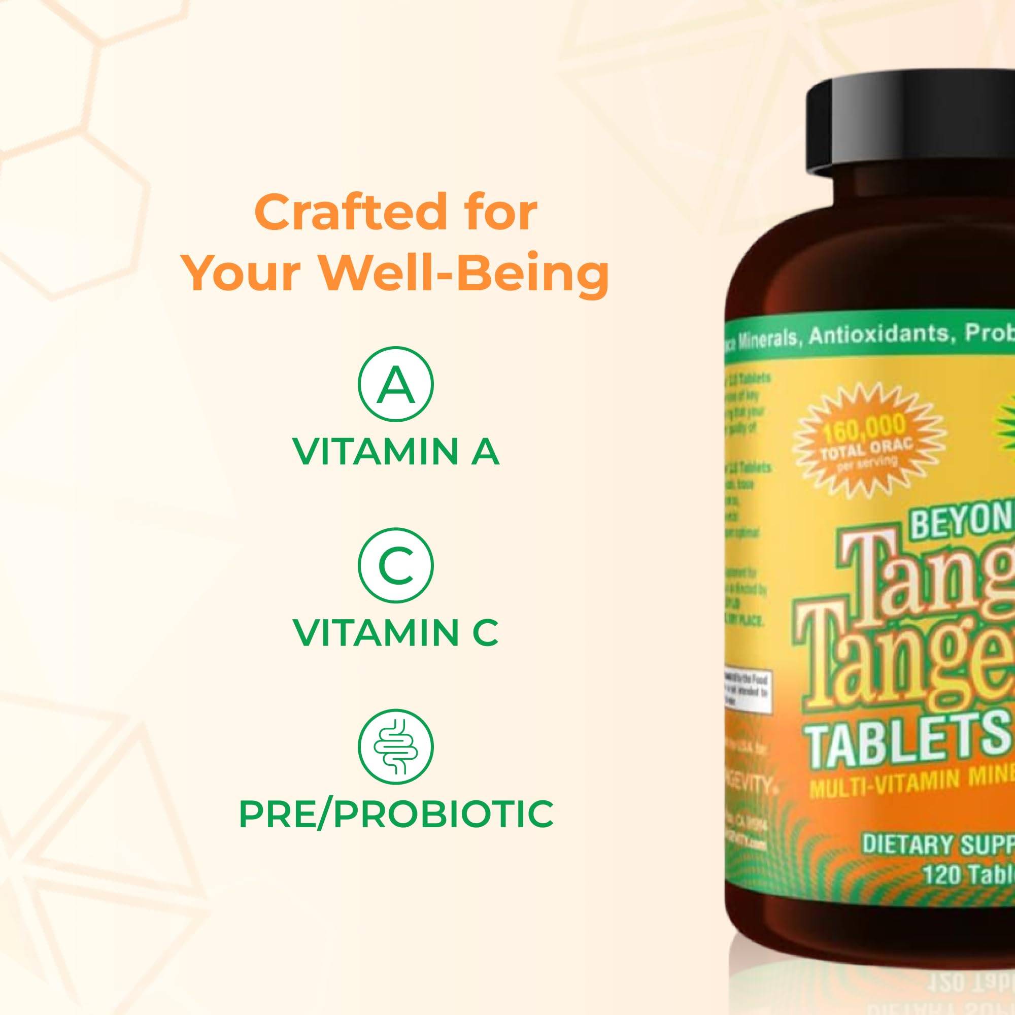 Youngevity Beyond Tangy Tangerine 2.0 Multi-Vitamin & Mineral Complex - Made with Natural & Whole Foods | 160,000 ORAC | 120 Tablets - 2-Pack Youngevity Au supplements