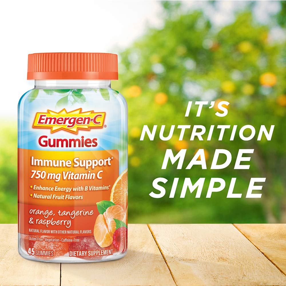 Emergen-C 750mg Vitamin C Gummies for Adults, Immunity Gummies with B Vitamins Emergen-C Au supplements