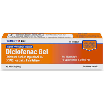 HealthCareAisle Diclofenac Gel, 1%, Arthritis Pain Relief - 100 g tube - Original Prescription Strength (NSAID) HealthCareAisle Au supplements