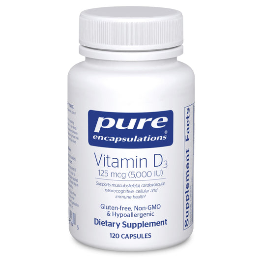 Pure Encapsulations Vitamin D3 125 mcg (5,000 IU) - Supplement to Support Bone, Joint, Breast, Heart, Colon, and Immune Health Pure EncapsulationsUS supplements