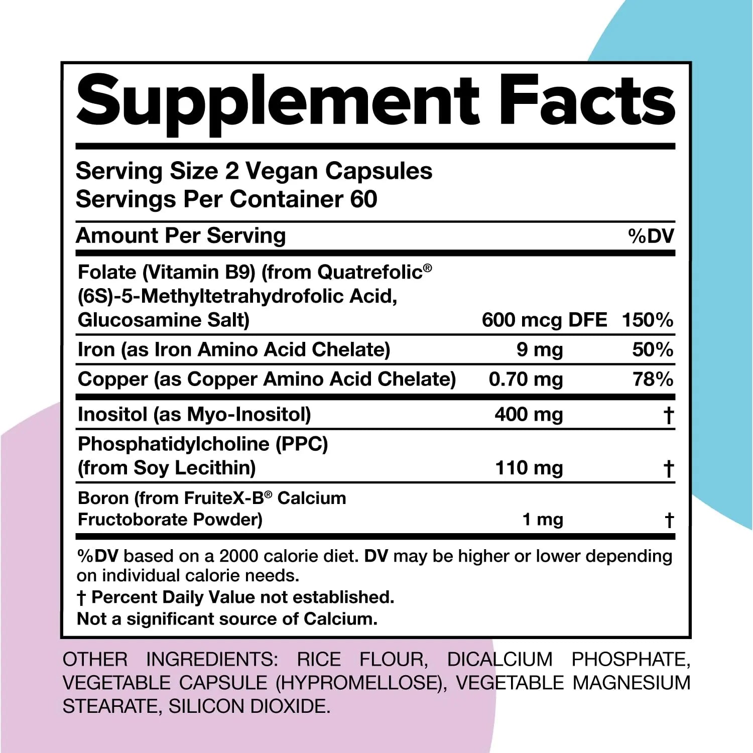 Complement ForHer Multivitamin - Hormone Balance for Women (60 Servings) Inositol Supplement, Longevity Support- B9, Iron - 120 Capsules Complement Au supplements