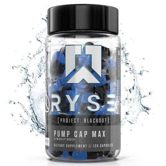 RYSE Up Supplements Project Blackout Pump Cap Max | Stimulant Free Pump Formula RYSE Up SupplementsAU supplements