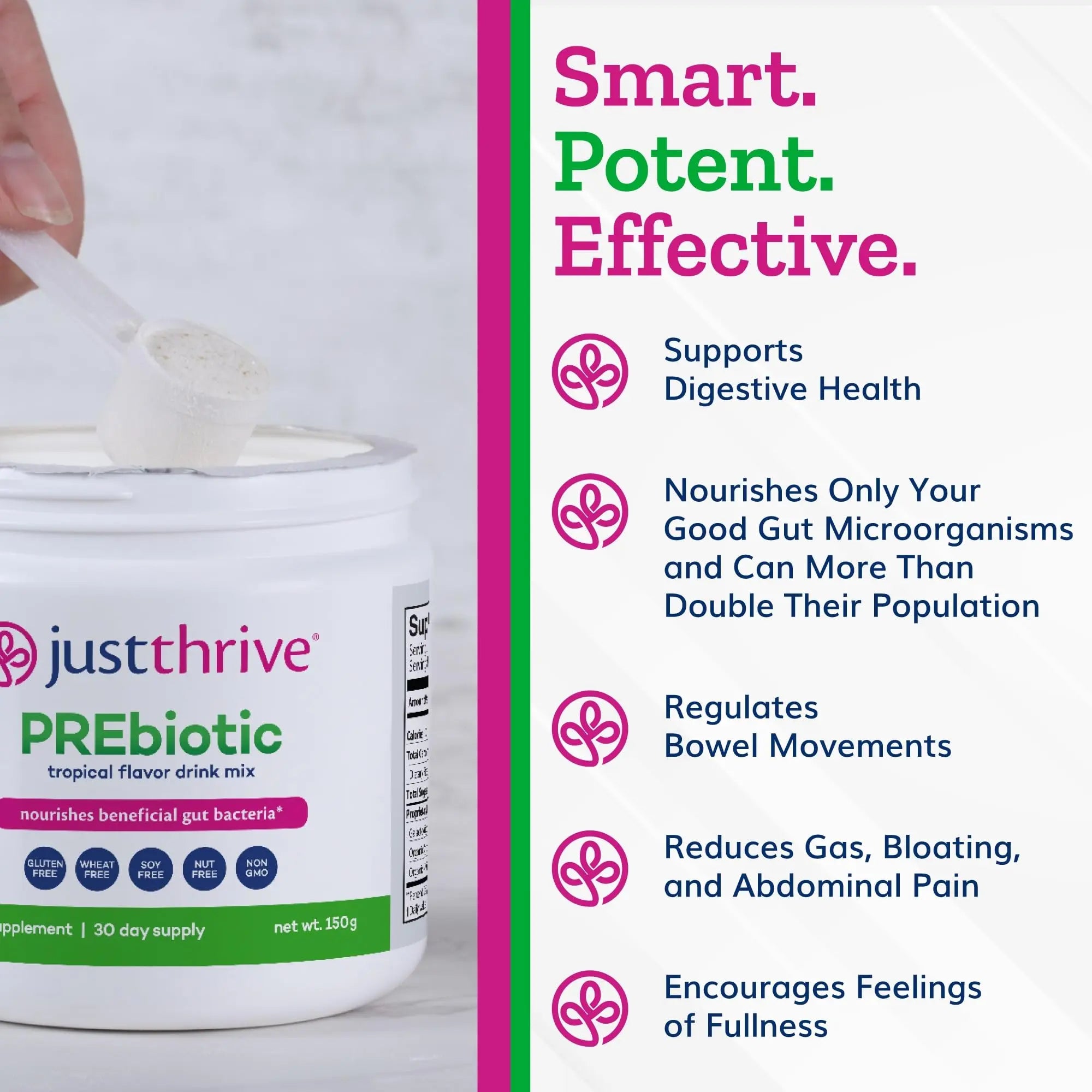 Just Thrive PREbiotic Powder - Digestive and Immune Support Supplement, 150 g Just Thrive Au supplements