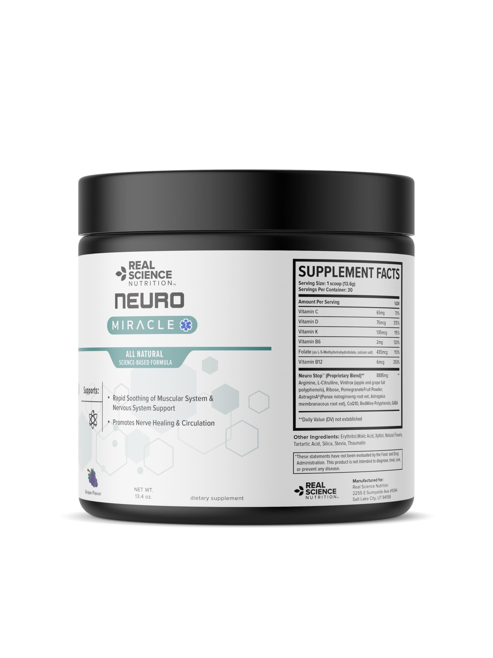 Real Science Nutrition Offers Neuropathy Miracle a Natural Powder Supplement to Improve Circulation and Provide Relief for Neuropathy Real Science Nutrition Au supplements