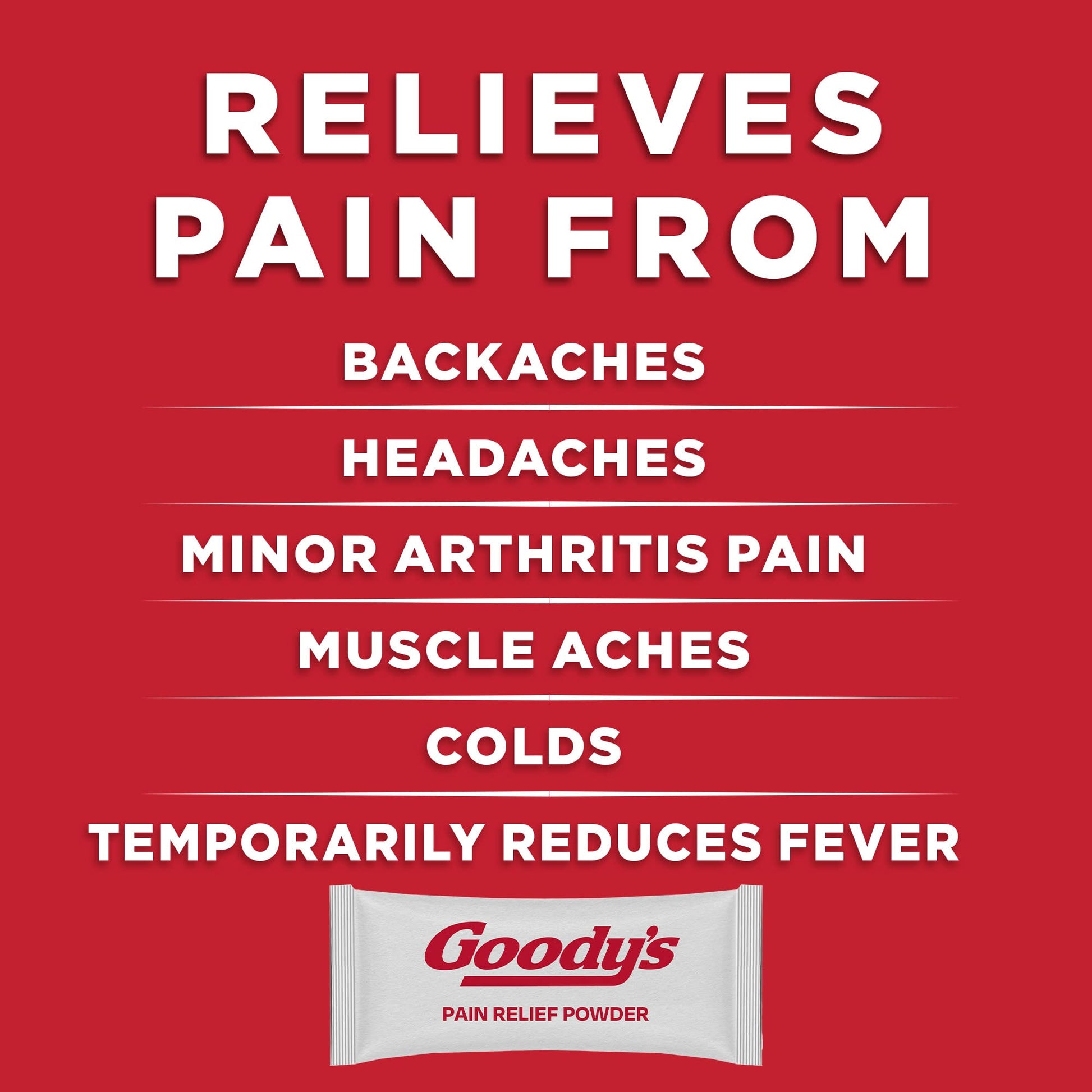 Goody's Body Ache & Back Pain Relief Powder, Dual Action with Acetaminophen & Aspirin, Caffeine-Free, 6 Count, Pack of 12 Goody's Au supplements