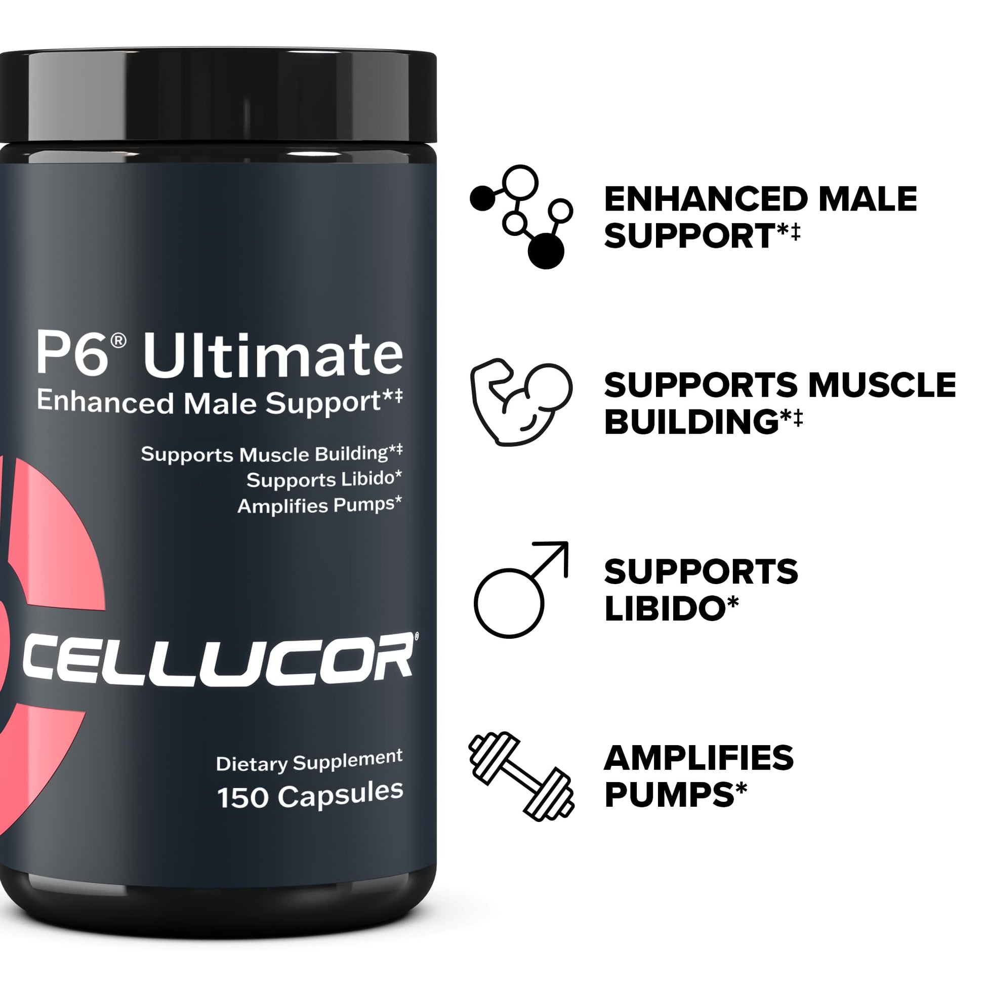 Cellucor P6 Ultimate - Enhanced Support for Men | Supports Muscle Growth & Strength Cellucor Au supplements