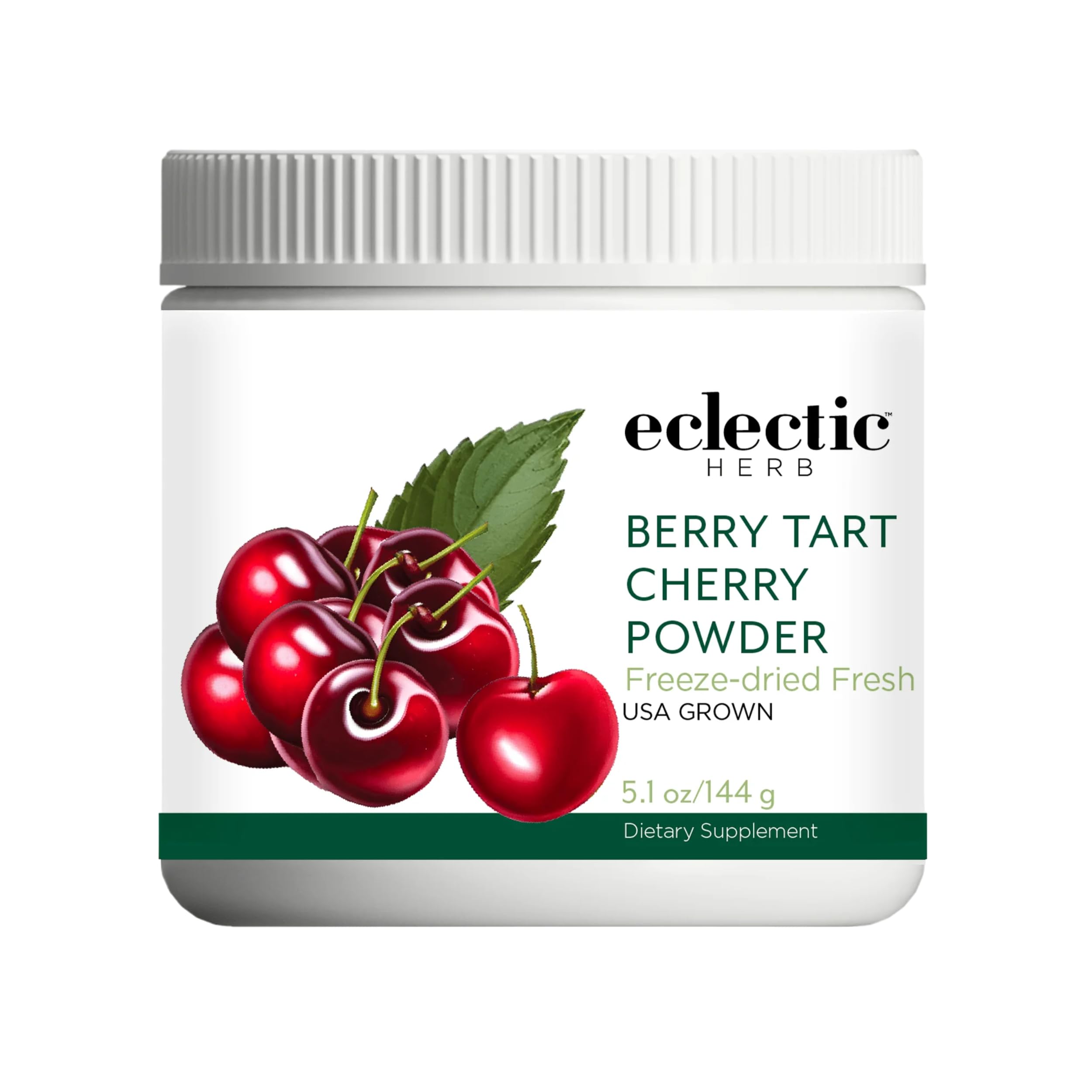 Eclectic Herb - Berry Tart Cherry Powder | Joint Support Supplement | Superfood Vitamin & Mineral Supplement | Freeze Dried, Vegan, Non-GMO, Gluten-Free (5.1 oz | 144 g) ECLECTIC INSTITUTE Au supplements