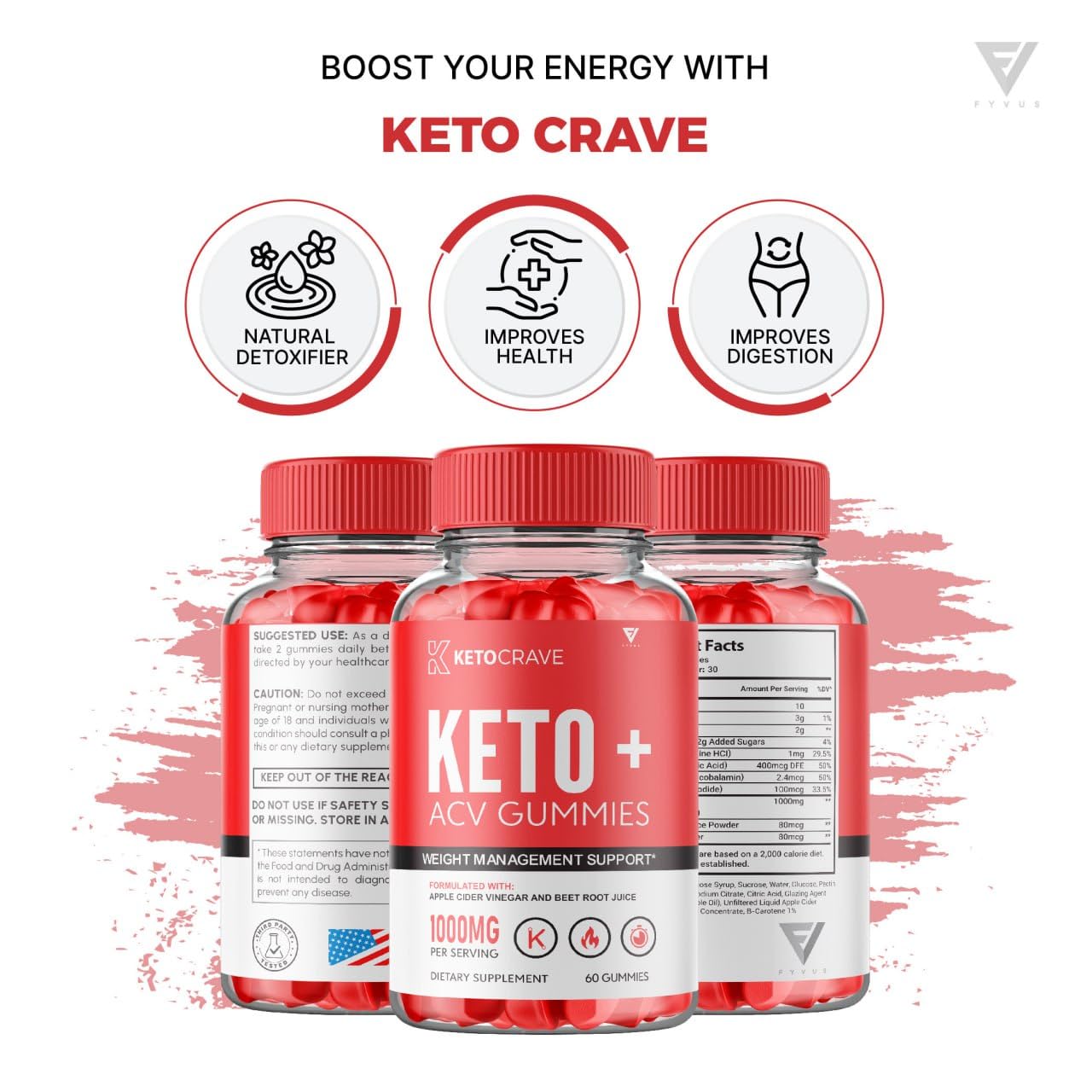 (3 Pack) Keto Crave ACV Gummies Kelly Clarkson, Ketocrave Keto + ACV Gummies Advanced Fyvus Au supplements