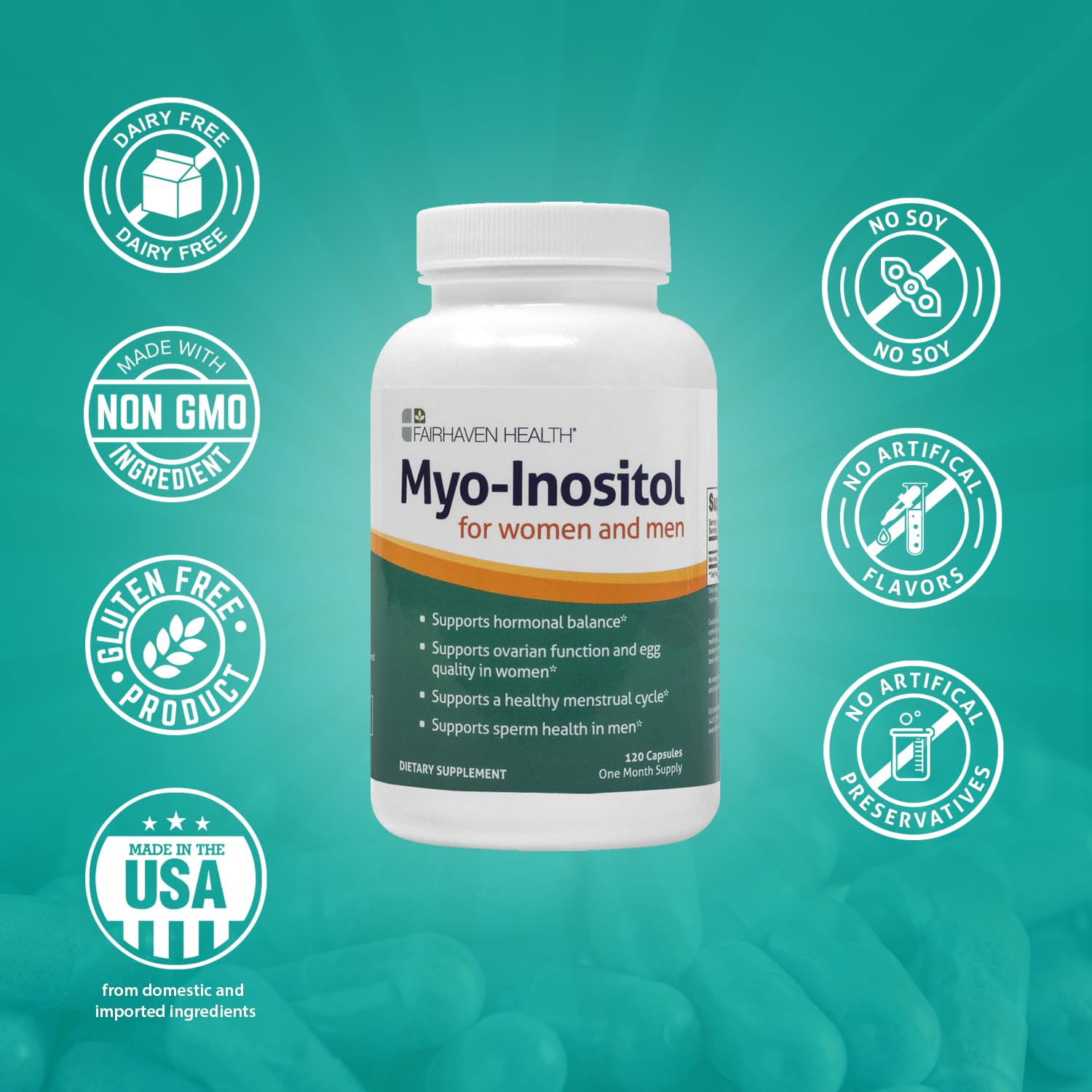Fairhaven Health Myo-Inositol Supplement 2000mg | Male and Female Fertility Supplement Fairhaven Health Au supplements