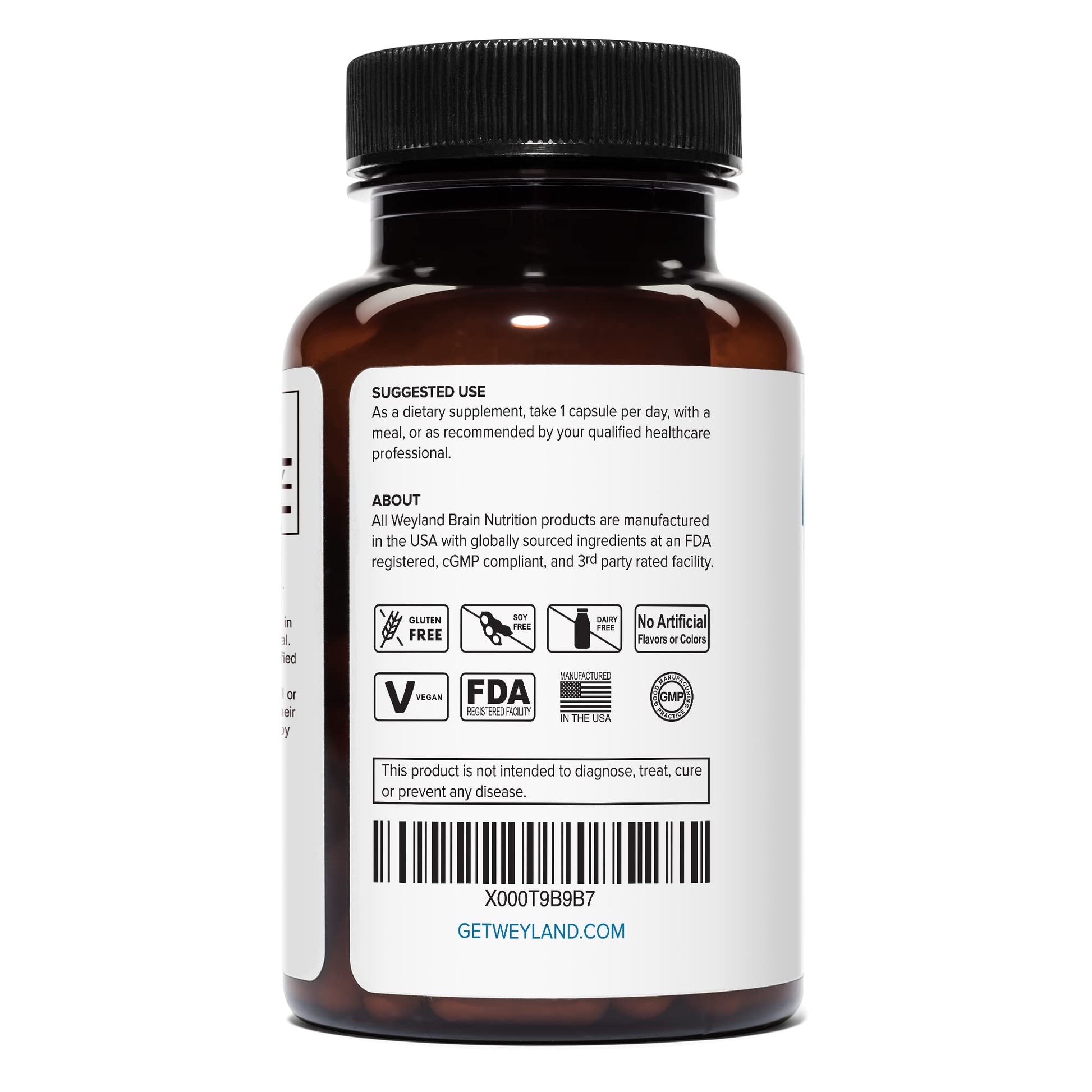 Weyland Brain Nutrition: Lithium Orotate 10mg (1 Bottle), 60 Vegetarian Weyland Brain Nutrition Au supplements