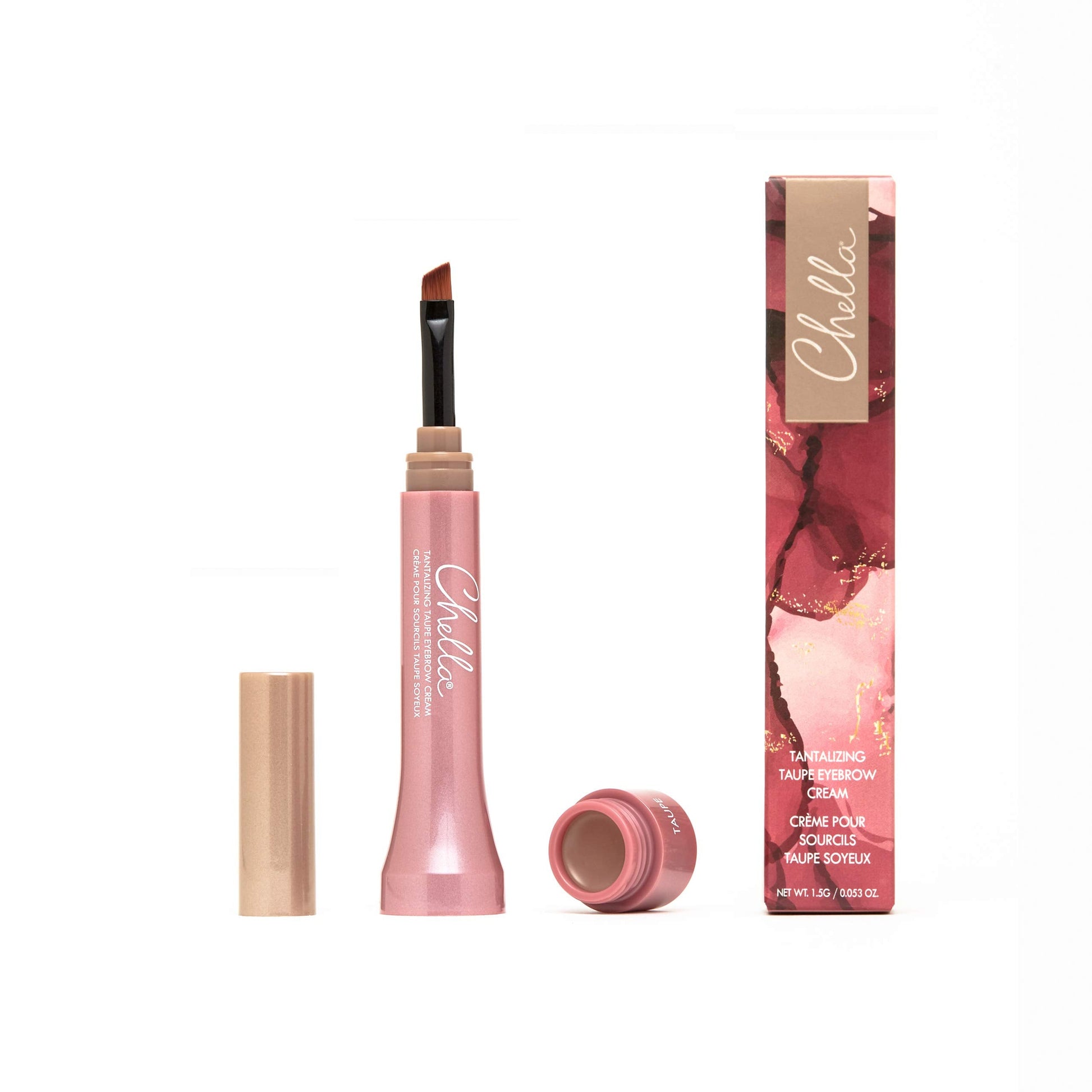 Chella Eyebrow Cream, Tantalizing Taupe - Vegan, Cruelty Free, Paraben Free, Gluten Free Eyebrow Pomade Makeup - Long Wearing, Velvet Consistency, Water Proof Chella Au supplements