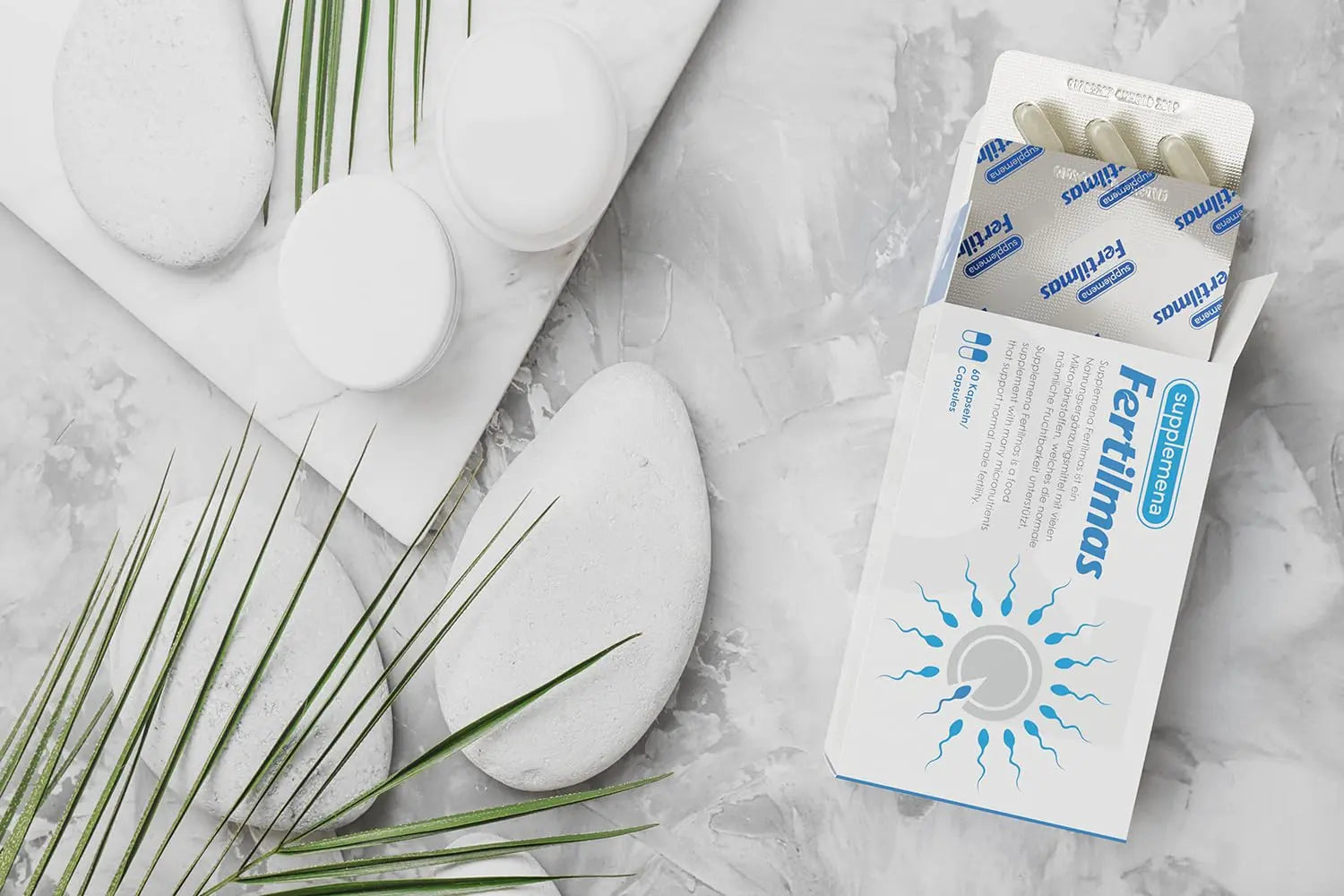 Fertilmas Natural Fertility Support for Men | L-Carnitine, Zinc, Vitamin D3, and Folic Acid | Couples TTC Supplement for Reproductive Health | Supplemena Au supplements