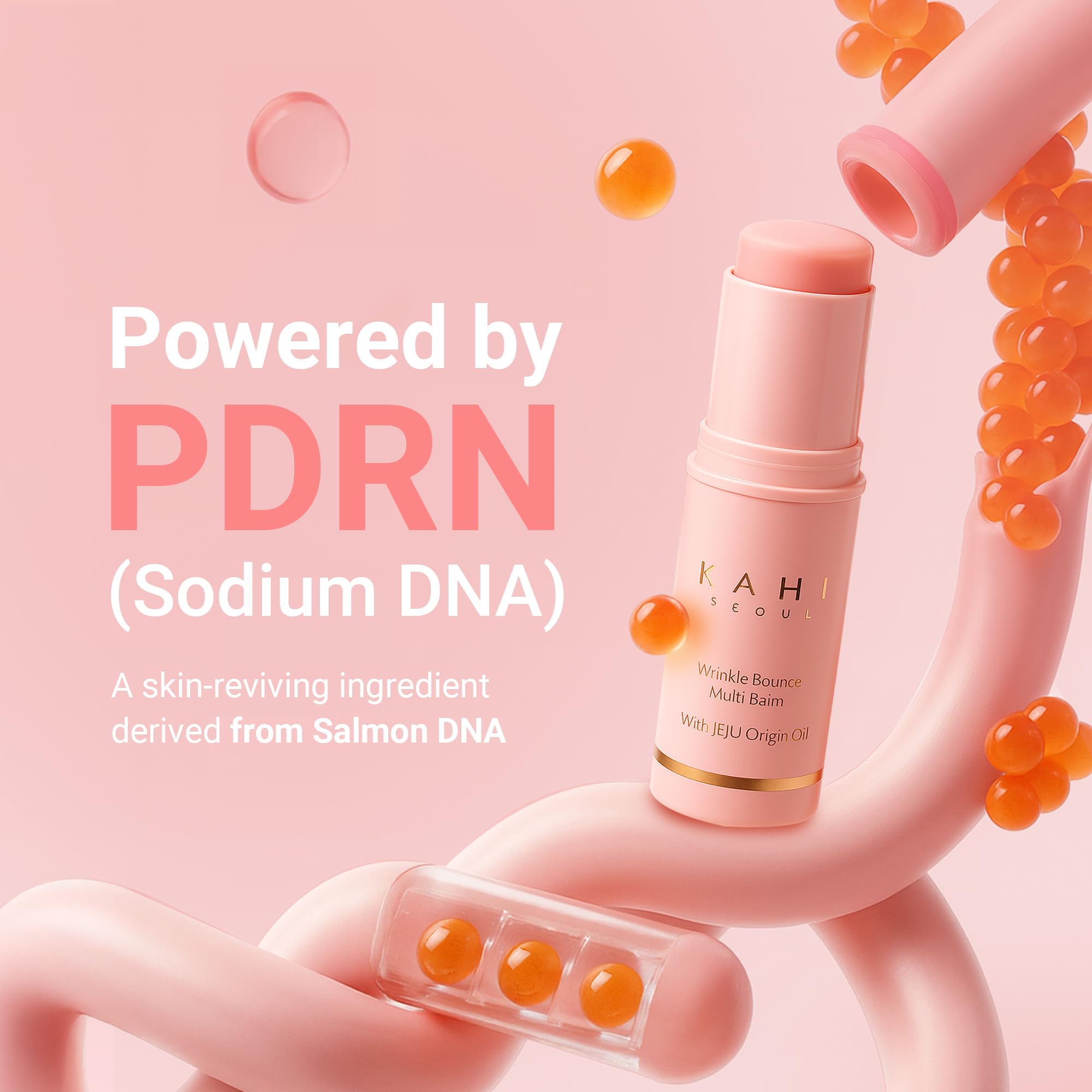 KAHI Wrinkle Bounce Multi Balm Stick | PDRN Collagen Wrinkle Stick | Korean Skin Care |All-in-One Hydrating Lip Balm Eye Cream Neck Cream Make Up Base & Face Mist Moisture Balm KAHI Au supplements