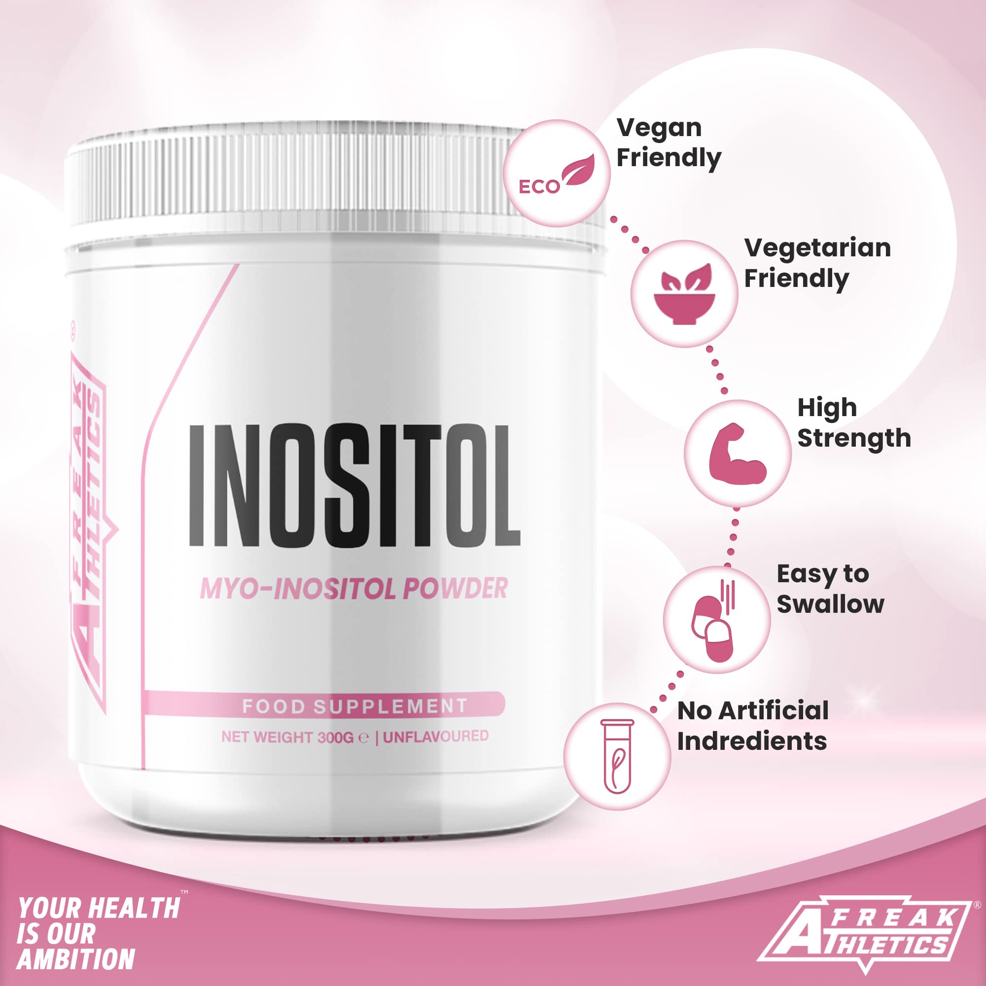 Inositol (Myo-Inositol) Powder 300g | Premium Myo Inositol Powder - Supports Women Freak Athletics Au supplements