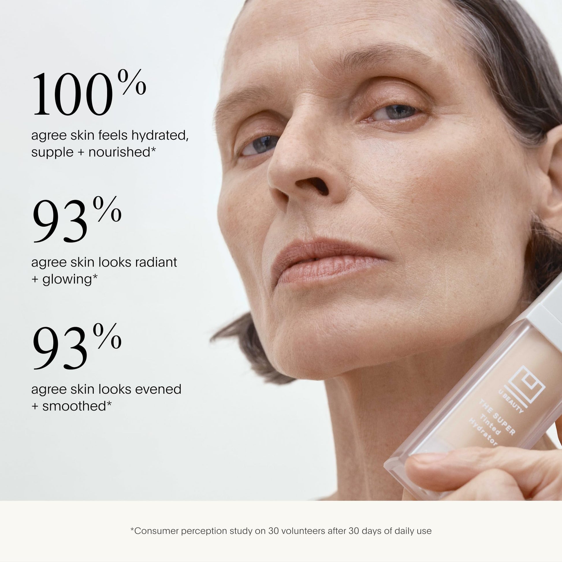 U Beauty The Super Tinted Hydrator Hyaluronic Acid Moisturizing Cream - Mega-Dose Skin Hydrator for Supple, Smooth, and Softer-Looking Skin For Up To 48 Hours - Shade 1-1.0 oz U Beauty Au supplements