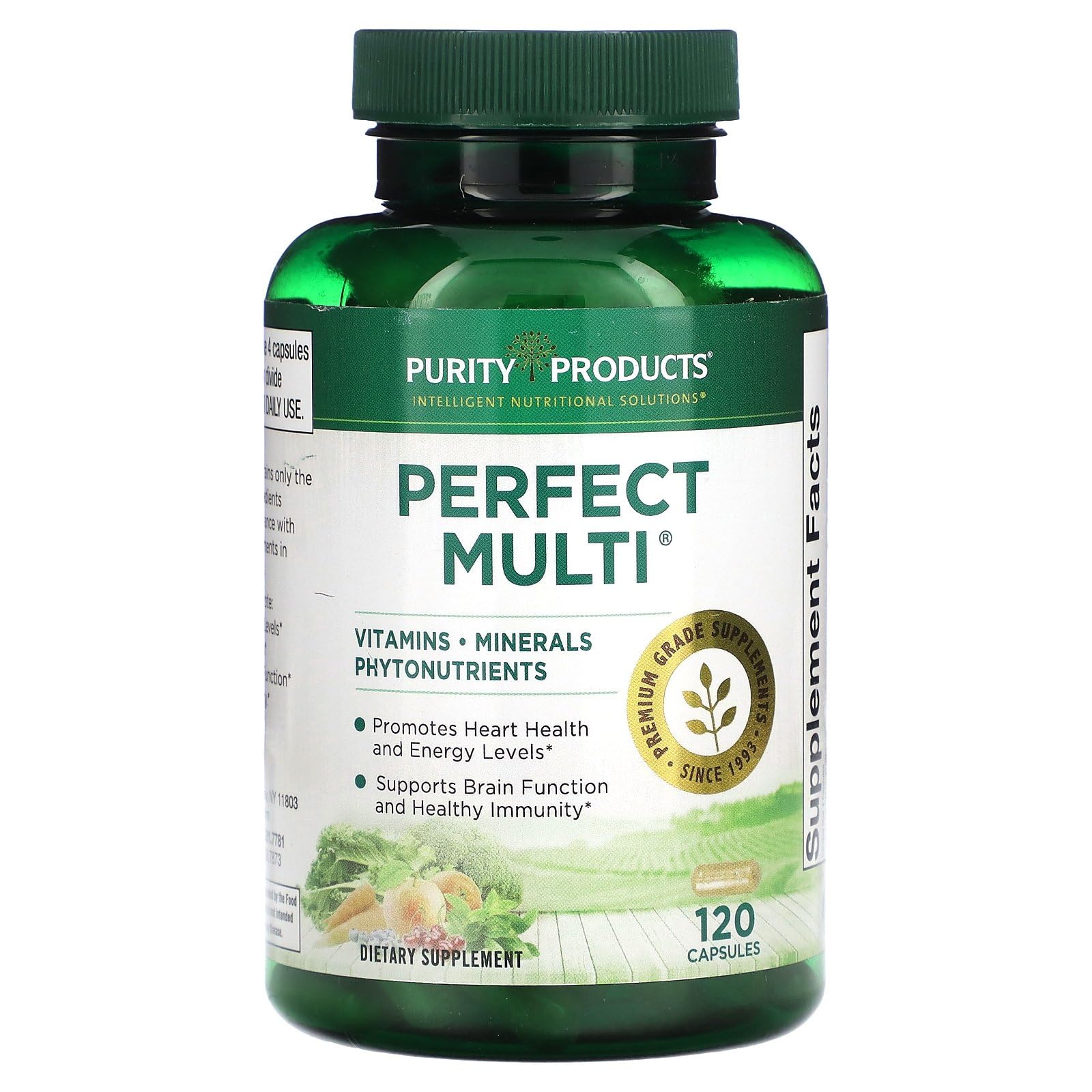 Purity Products Perfect Multi - Multivitamin Packed with Vitamins, Minerals and Phytonutrients - 60 Breakthrough Nutrients - Support for Healthy Immunity, Normal Energy Levels - 120 Capsules (1) Purity Products Au supplements