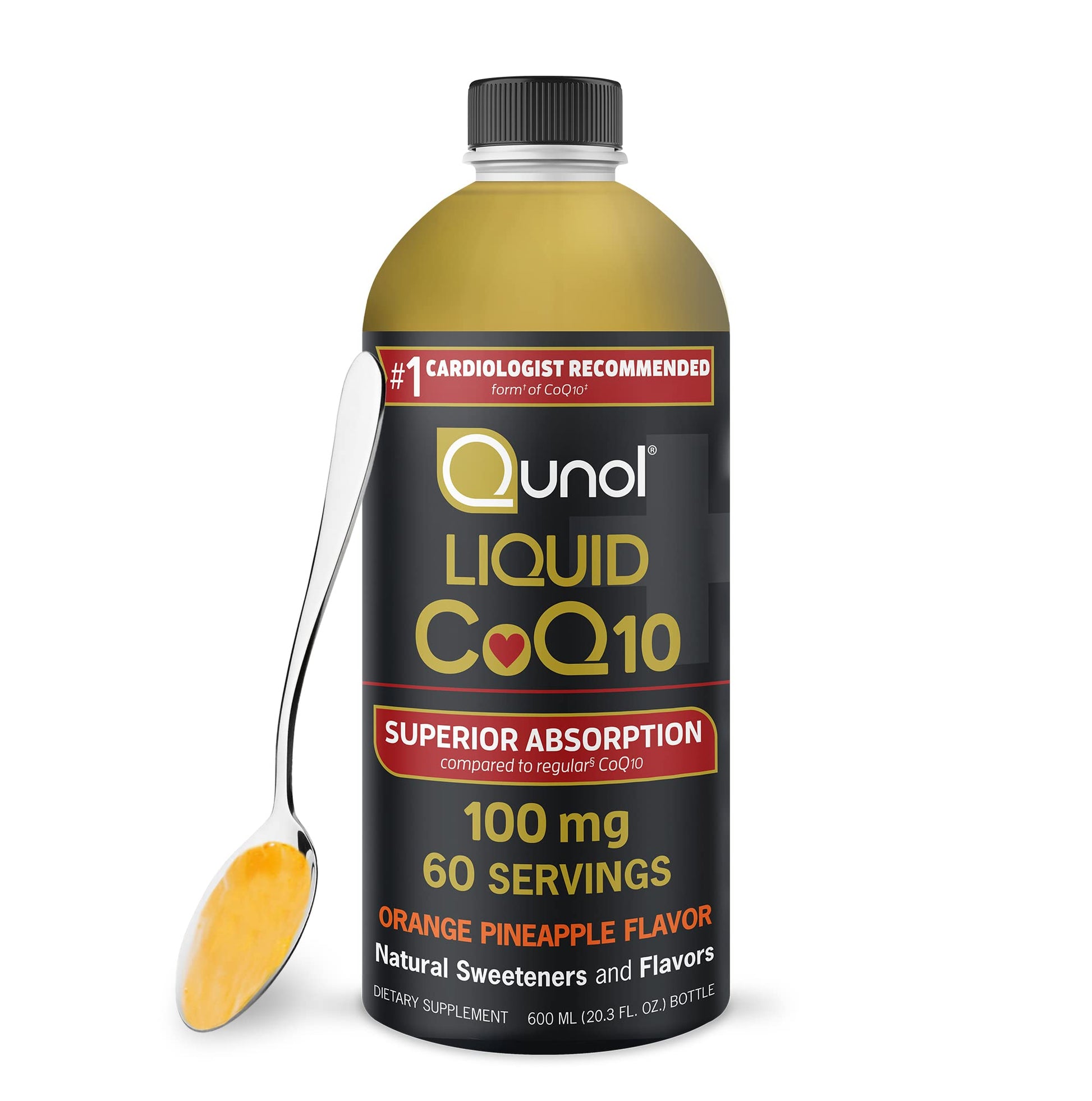 Qunol Liquid CoQ10 100mg, Superior Absorption Natural Supplement Form of Coenzyme Qunol Au supplements