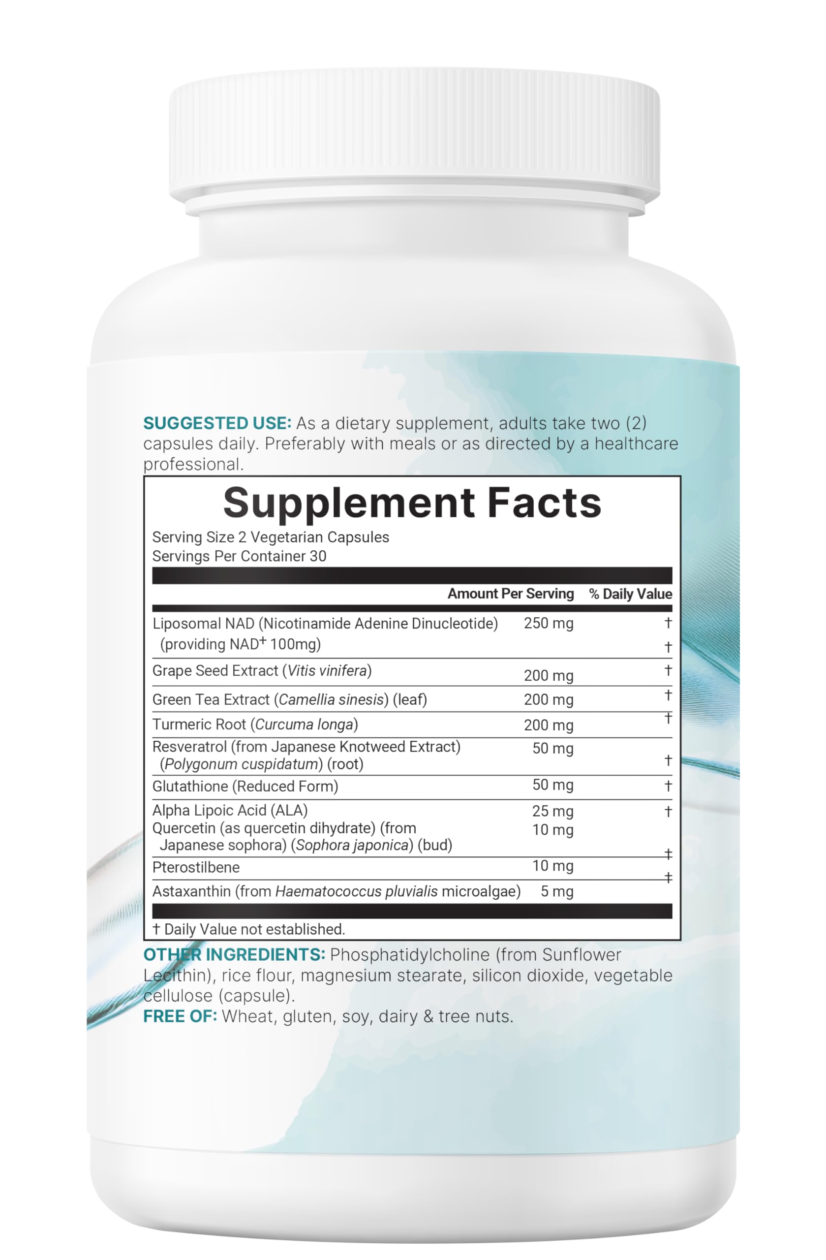 Micro Ingredients Liposomal NAD+ Ultimate Complex 1,000mg | 60 Veggie Capsules | NMN Pathway Formula | 10-in-1 with Resveratrol, Glutathione, & Astaxanthin | NAD Supplement for Women & Men Micro Ingredients Au supplements