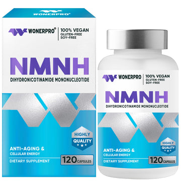 WONERPRO NMNH (NMN Supplement Alternative)，1000mg Per Serving NAD Supplement to Boost NAD+ Levels as We Age, for Anti Aging, Energy, Focus - 120 Capsule WONERPRO Au supplements
