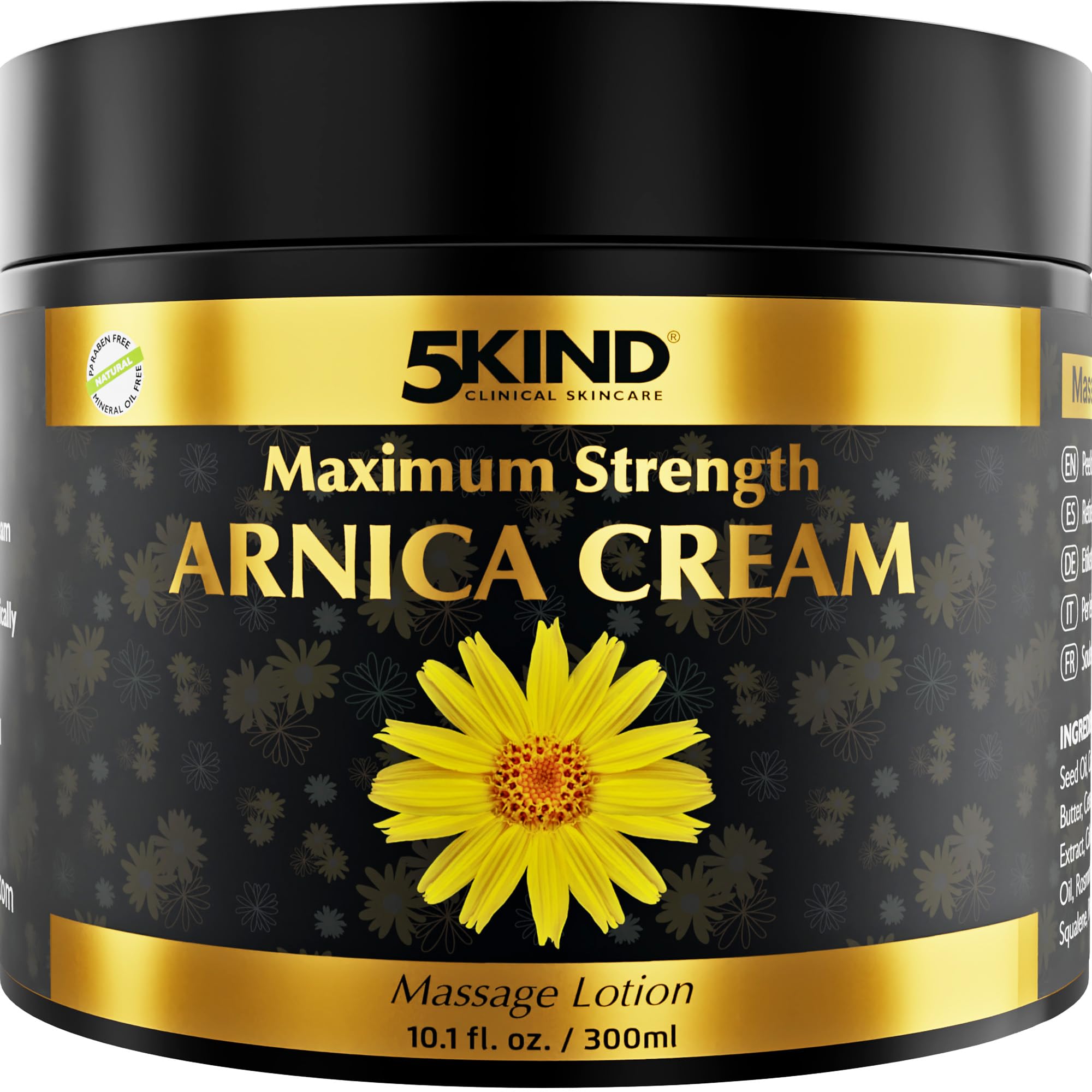 5kind Extra Strong Arnica Cream for Bruising and Swelling 10.1 Fl Oz - Arnica Bruise Cream Extra Strength Fast Healing Thin Skin - High Concentration Arnica Montana Extract for Bruises-Natural Formula 5kind clinical skincare Au supplements