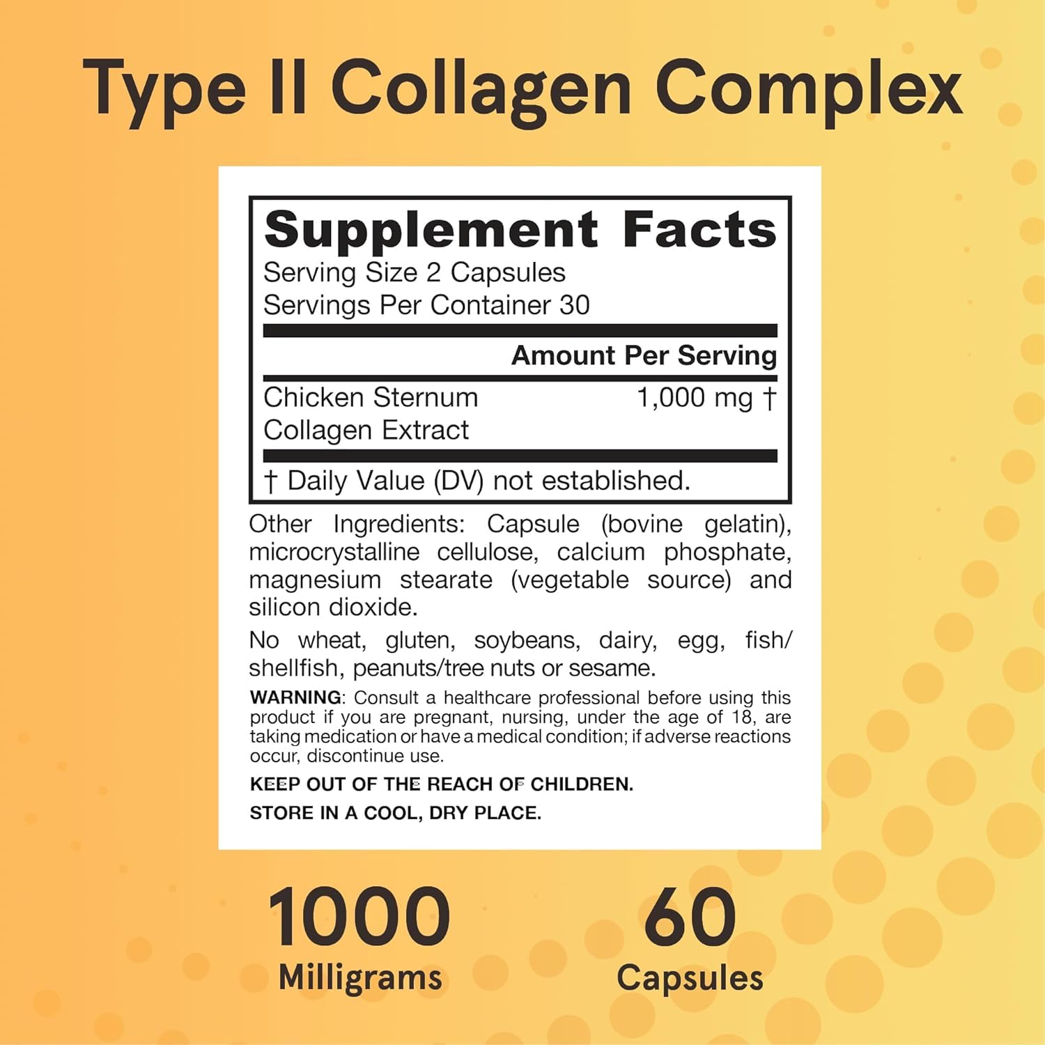 Jarrow's Type II Collagen Complex (Type 2 Collagen), 60 Capsules, Lab-Tested Tudor Au supplements