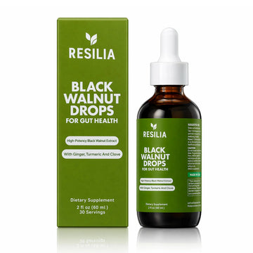 Resilia Herbal Cleanse Liquid Drops – Black Walnut & Wormwood Extract with Pumpkin Seed, Garlic & Turmeric – Alcohol-Free Vegan Tincture for Digestive & Daily Wellness Support, 2 fl oz Resilia Oil Of Oregano Au supplements