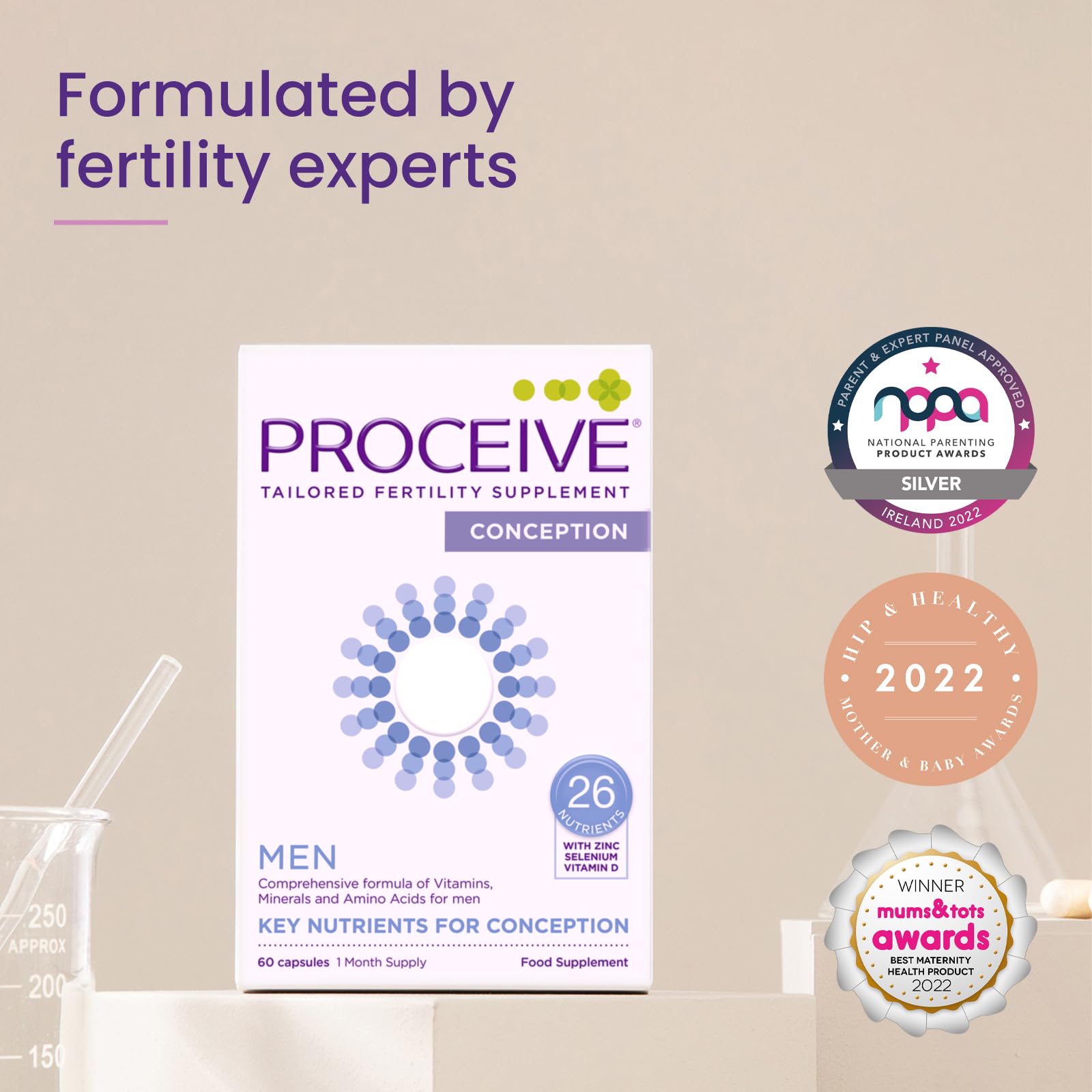 Proceive® Men Fertility Supplement for Conception - Vitamins & Minerals for Men Trying Proceive Au supplements