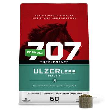 Formula 707 ULZERless Equine Supplement, 7.5lb Bag - Natural Gut Support for Horses with Ulcer Risk Factors Formula 707 Au supplements