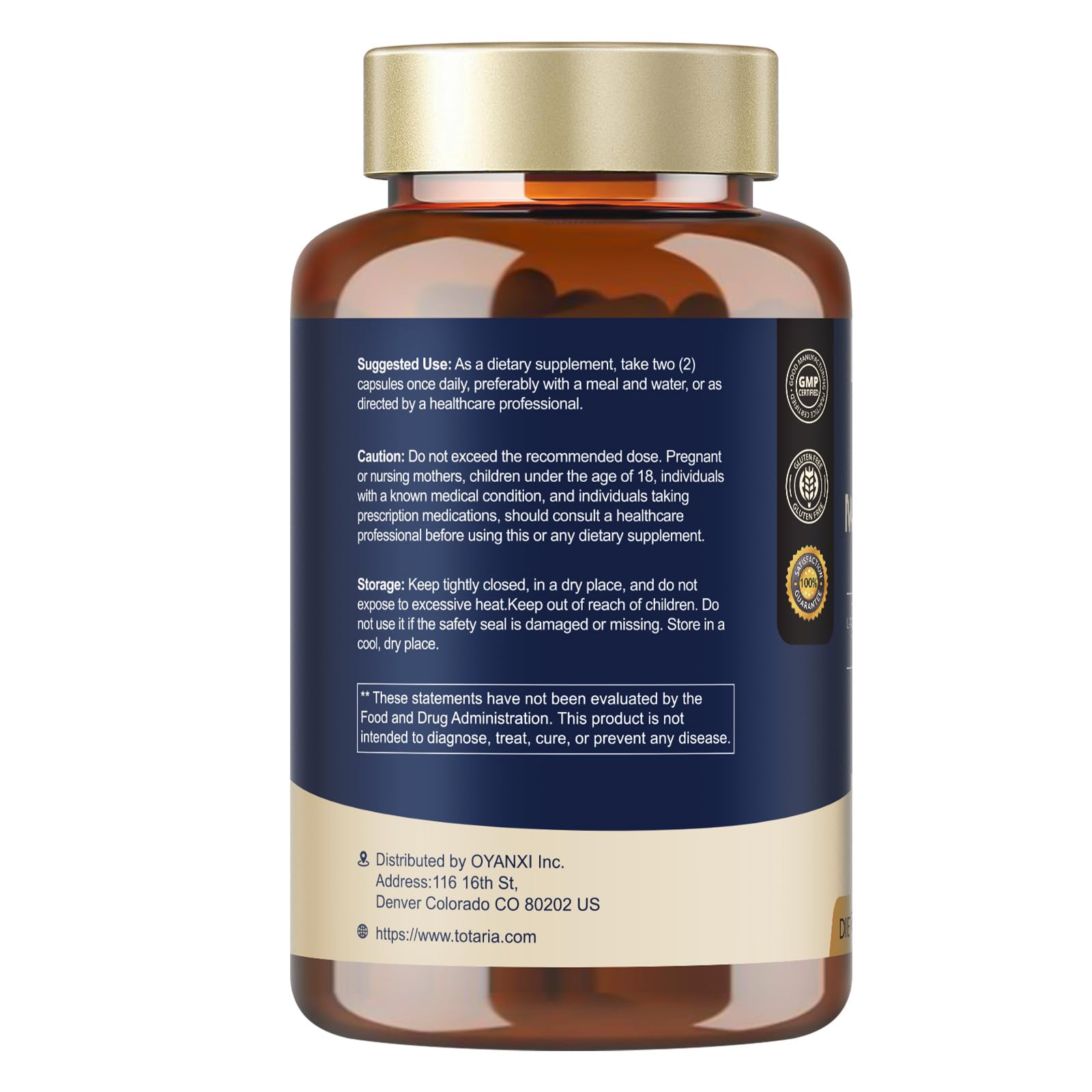 Totaria C-ognitive with Caffeine Pills, L-Tyrosine, Alpha GPC, Ginkgo Biloba, Bacopa Monnieri Brain Supplement for Memory and Focus, Brain Nootropic Support - Non-GMO, Gluten Free (2 Packs) Totaria Au supplements