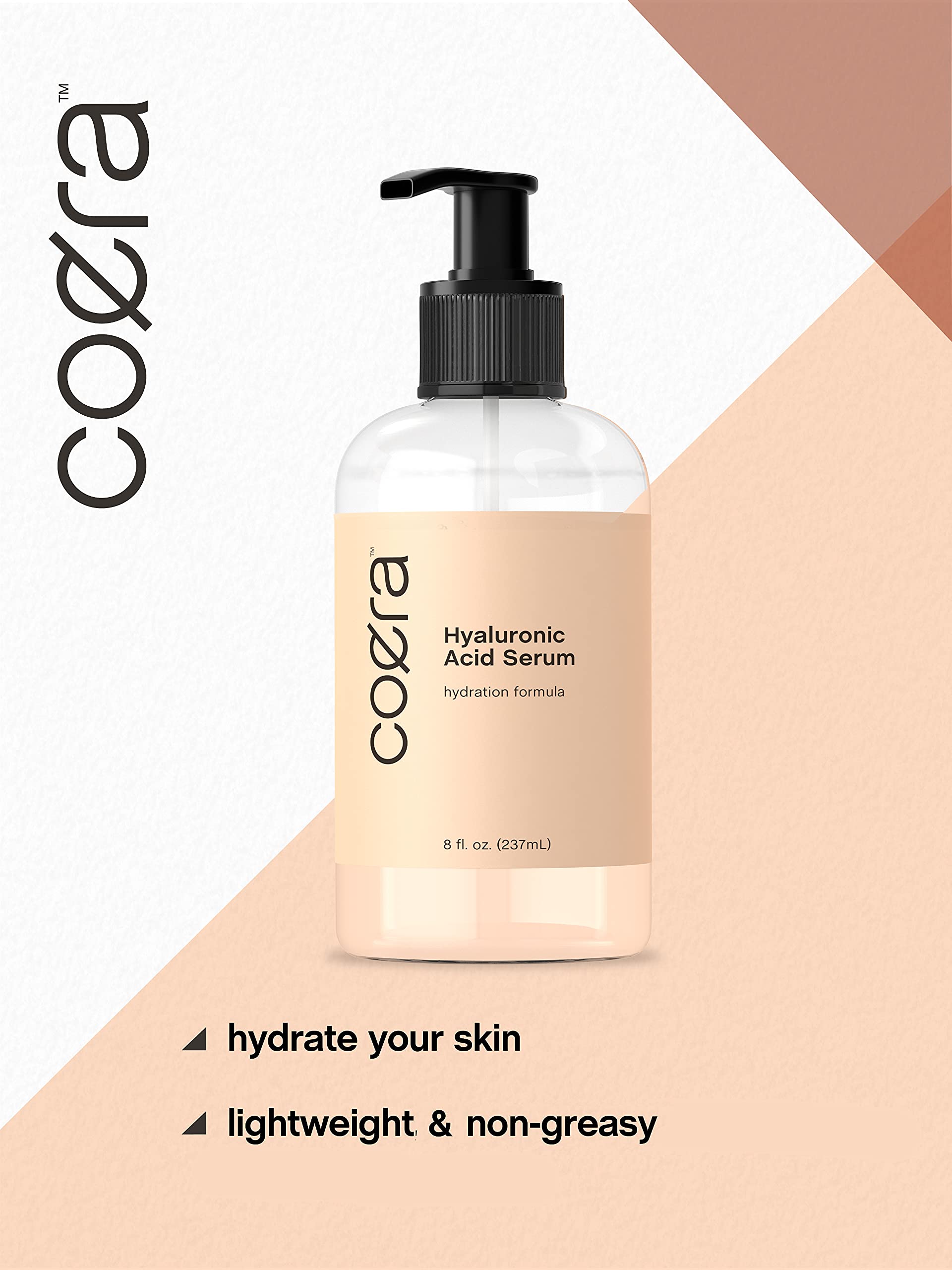 Hyaluronic Acid Serum for Face & Skin | 8 oz | Paraben & SLS Free Moisturizer | Packaging Coera Au supplements