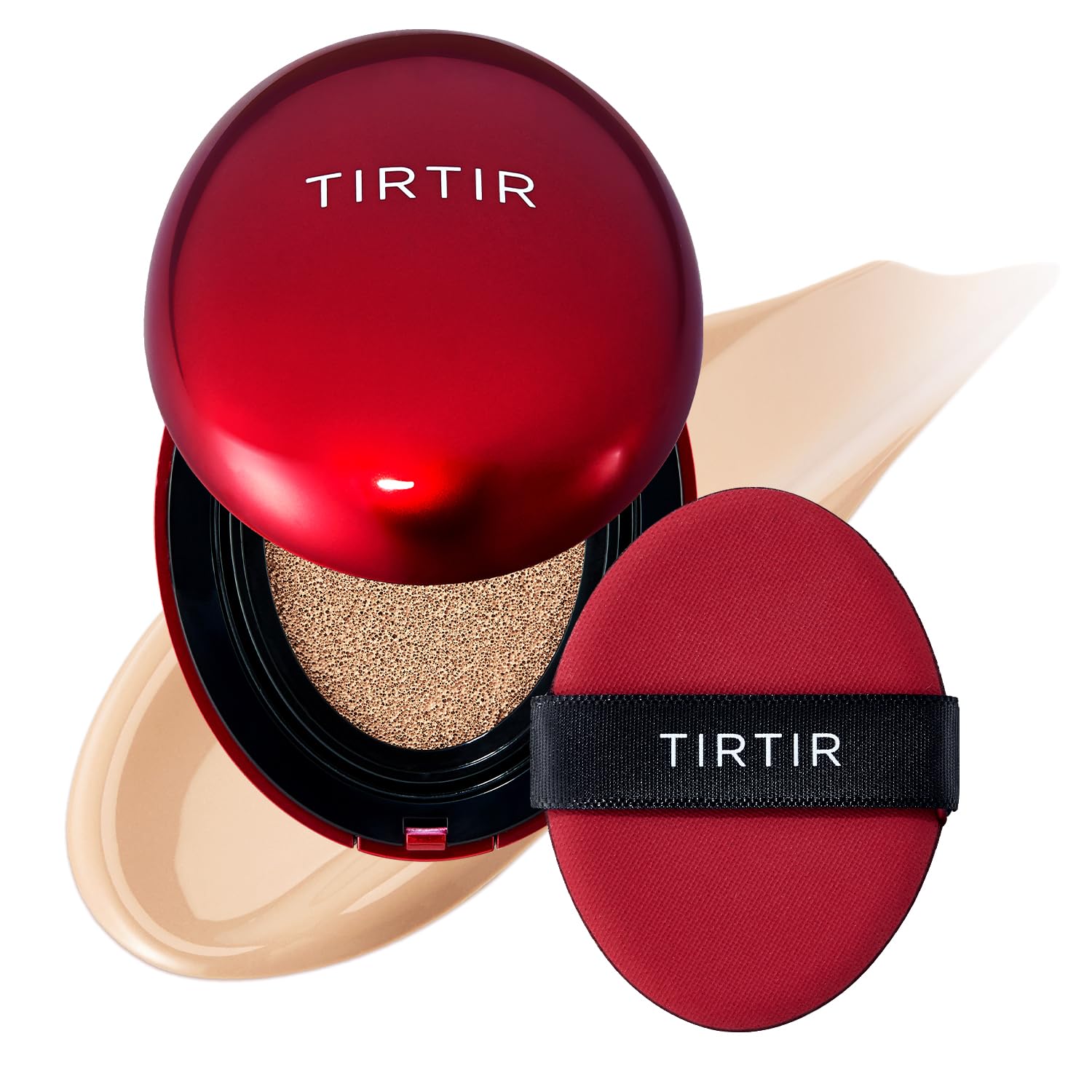 [*Mini Size*] TIRTIR Mask Fit Red Cushion Foundation | Full coverage, Weightless, Skin fit, Satin Glow Finish, Korean Makeup BB Foundation, beauty, Tattoo cover up, Buildable (#23N Sand / 0.15 Fl Oz) TIRTIR Au supplements