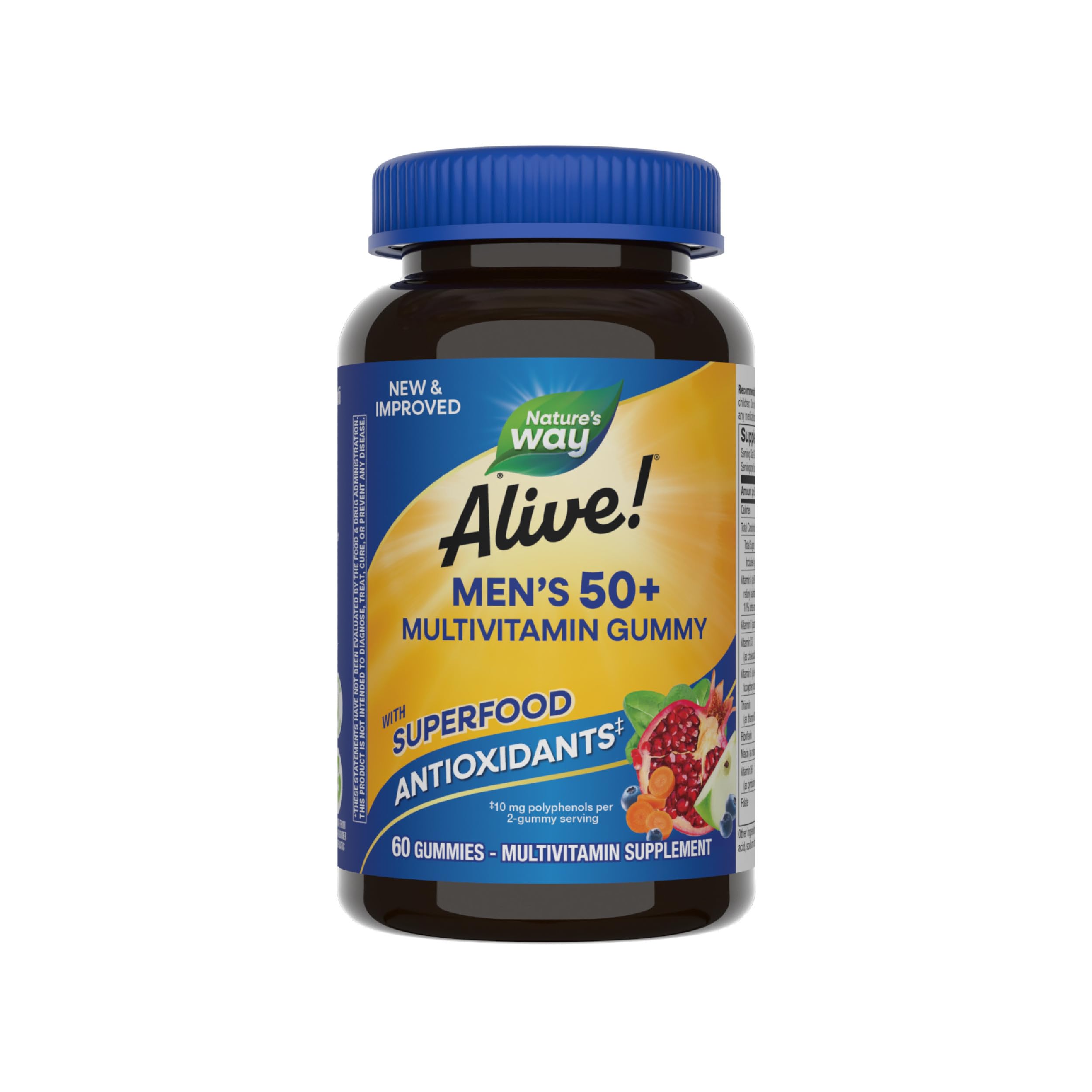 Nature's Way Alive! Men’s 50+ Daily Gummy Multivitamins, Supports Healthy Brain, Eyes, Heart*, B-Vitamins Nature's Way Au supplements